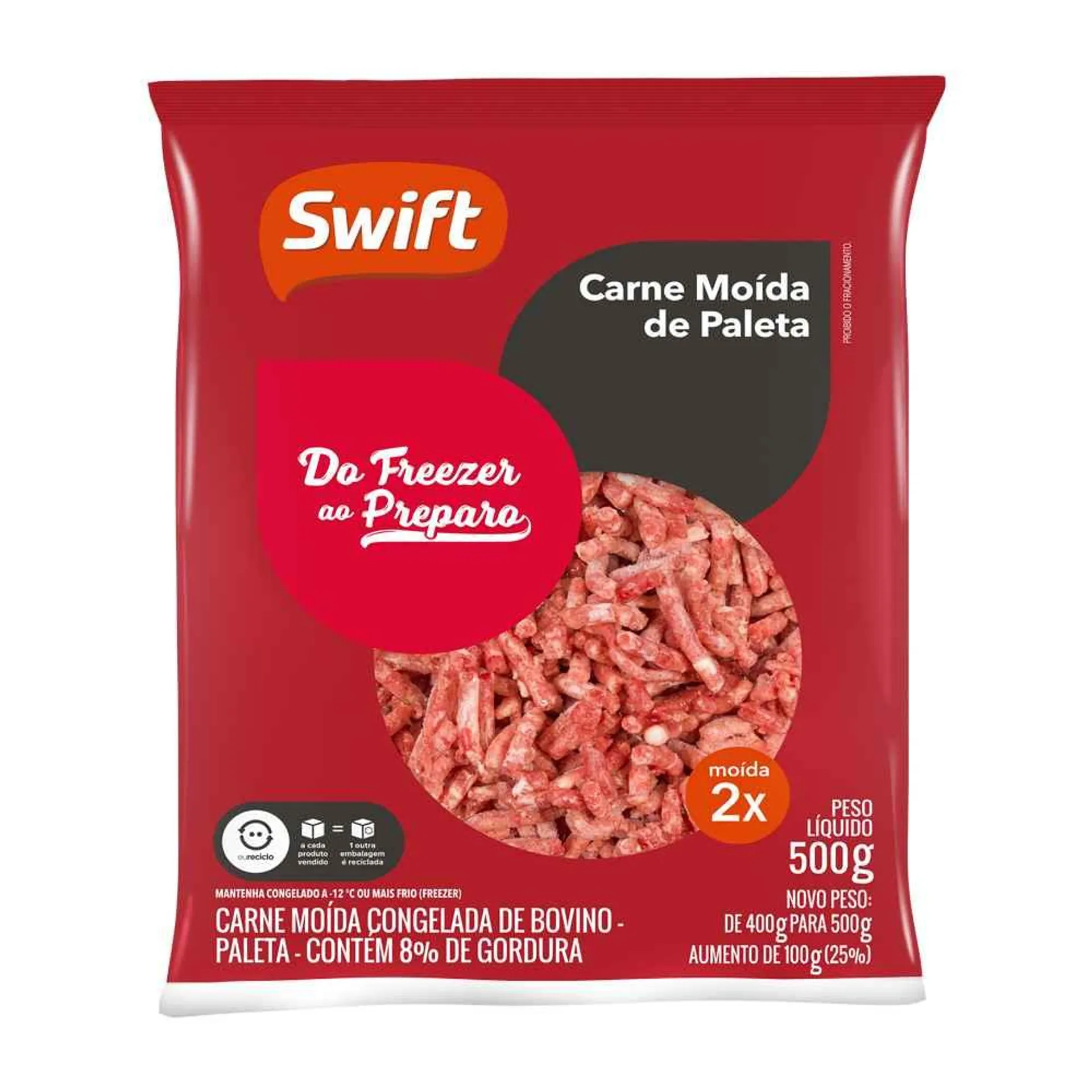 Carne Bovina Paleta Swift 500g Moída