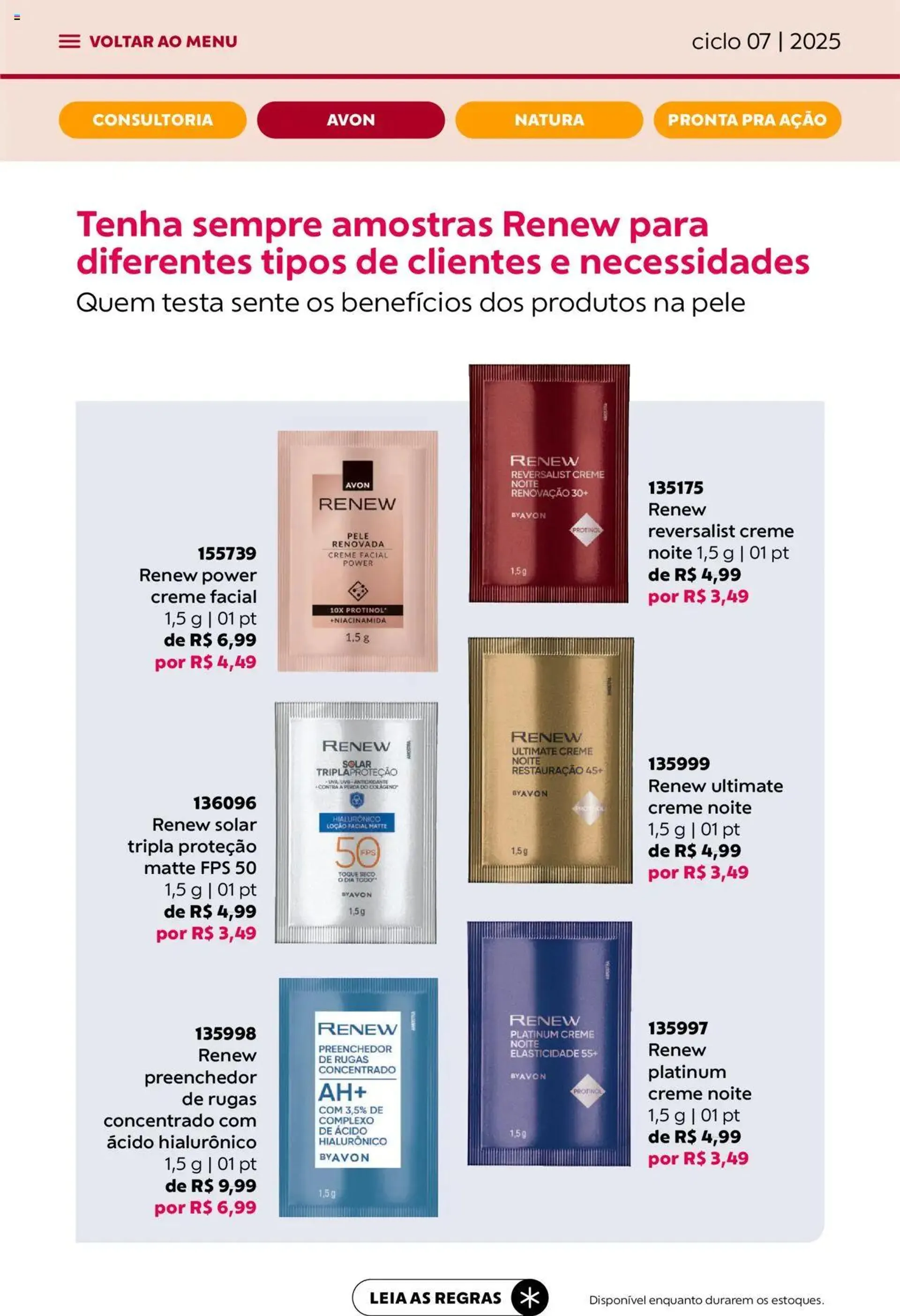 Encarte de Avon - Campanha 07: Minha Consultoria 3 de abril até 1 de maio 2025 - Pagina 43