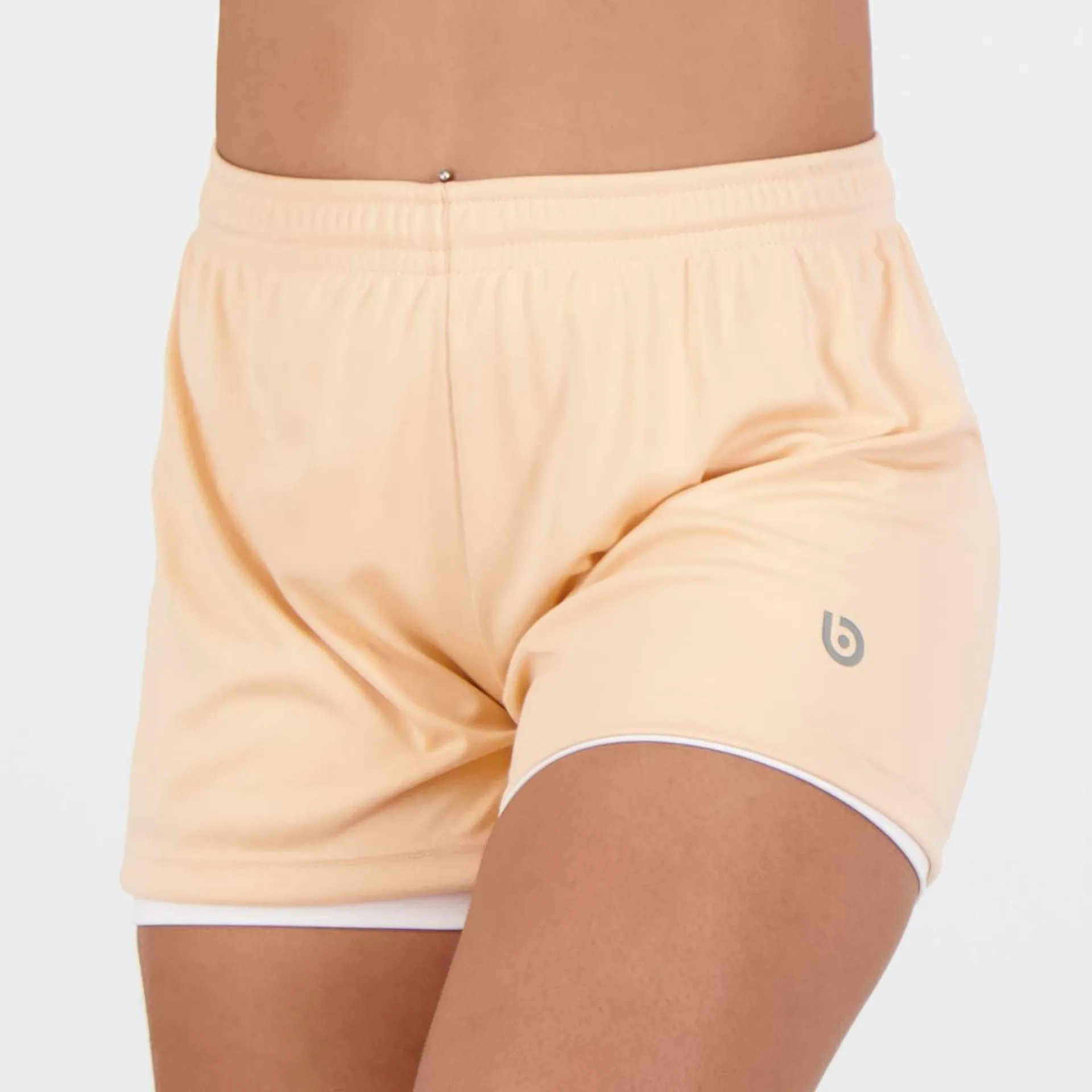 Shorts Area Grain Feminino Salmão