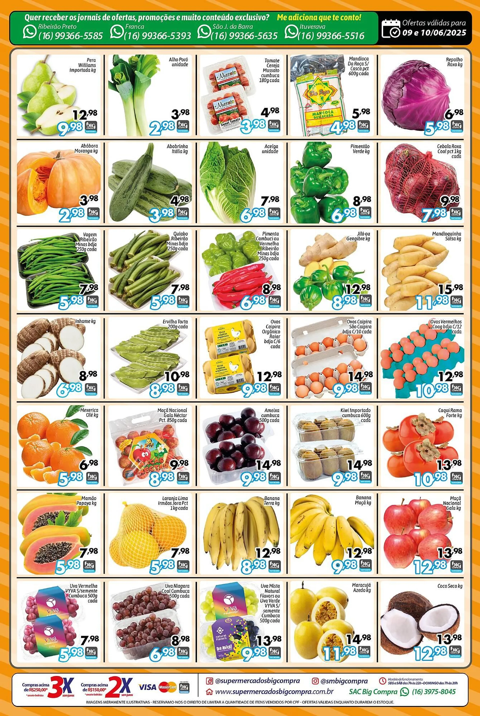 Encarte de Catálogo Supermercados Big Compra 9 de junho até 11 de junho 2025 - Pagina 2