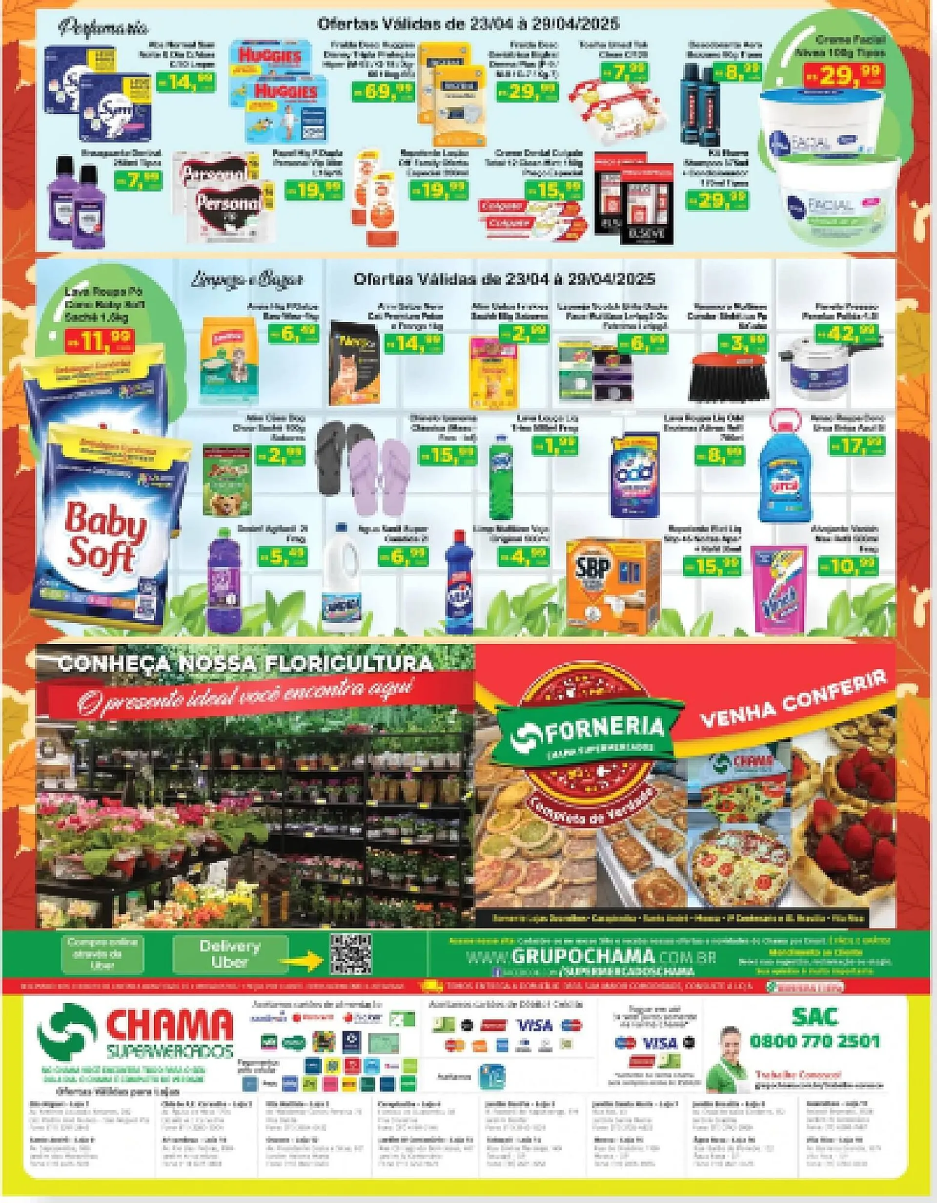 Encarte de Catálogo Chama Supermercados 23 de abril até 28 de abril 2025 - Pagina 4