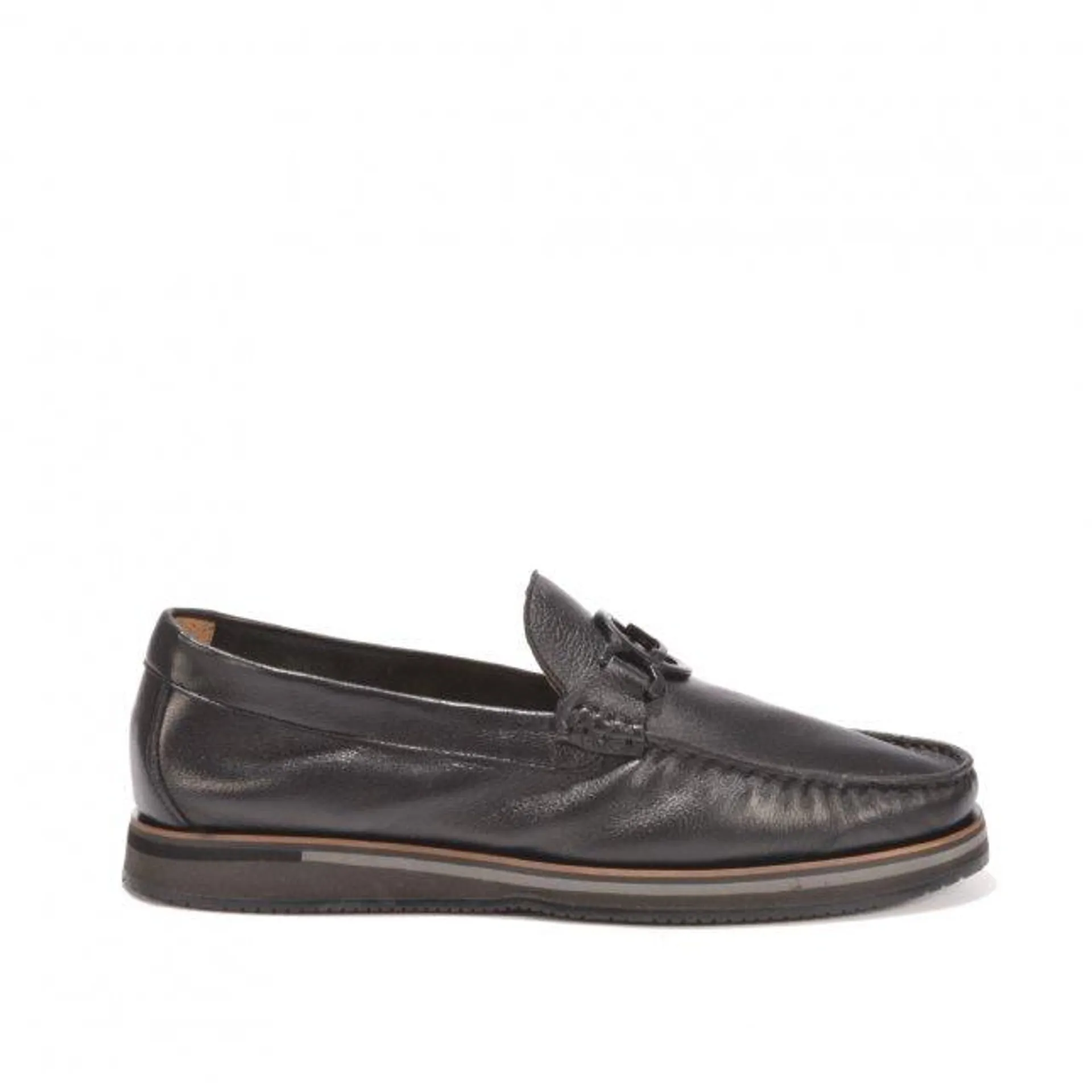 Loafer Masculino Preto Bridão JB Couro