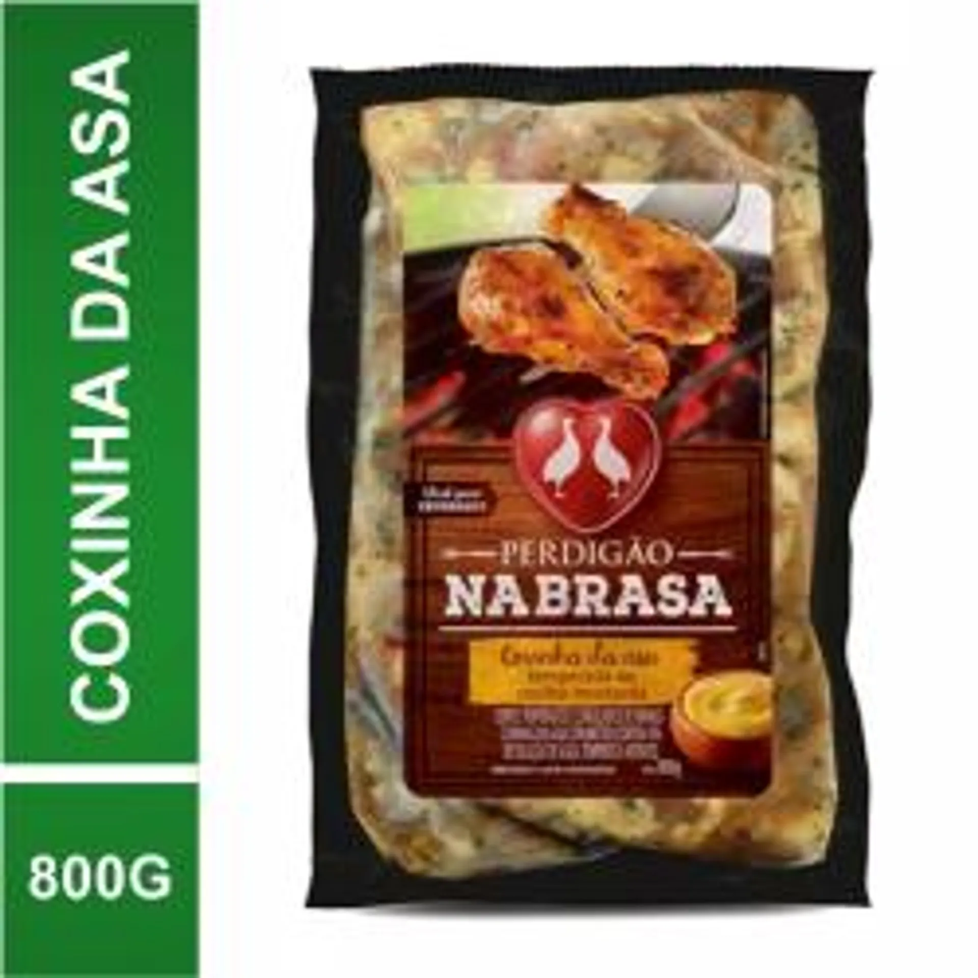 Coxinha Asa Molho Mostarda Nabrasa 800g