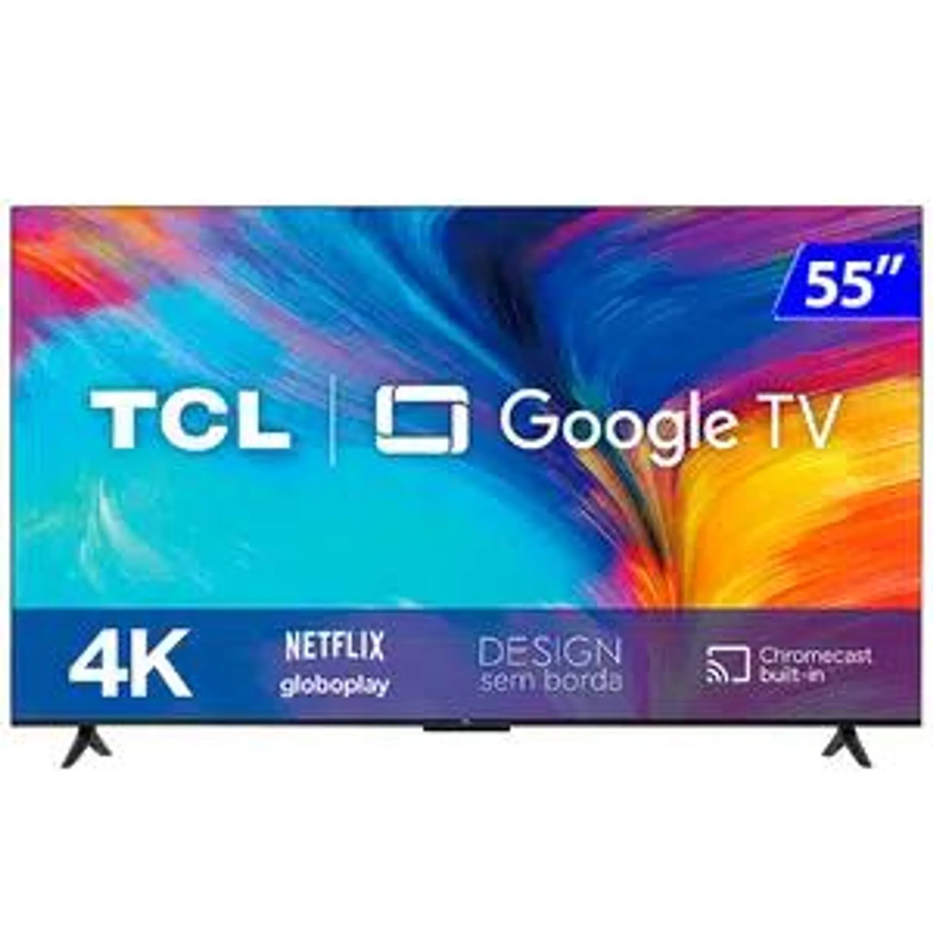 Smart TV TCL LED 55” 4K HDR Wi-Fi Google Comando de Voz 55P635