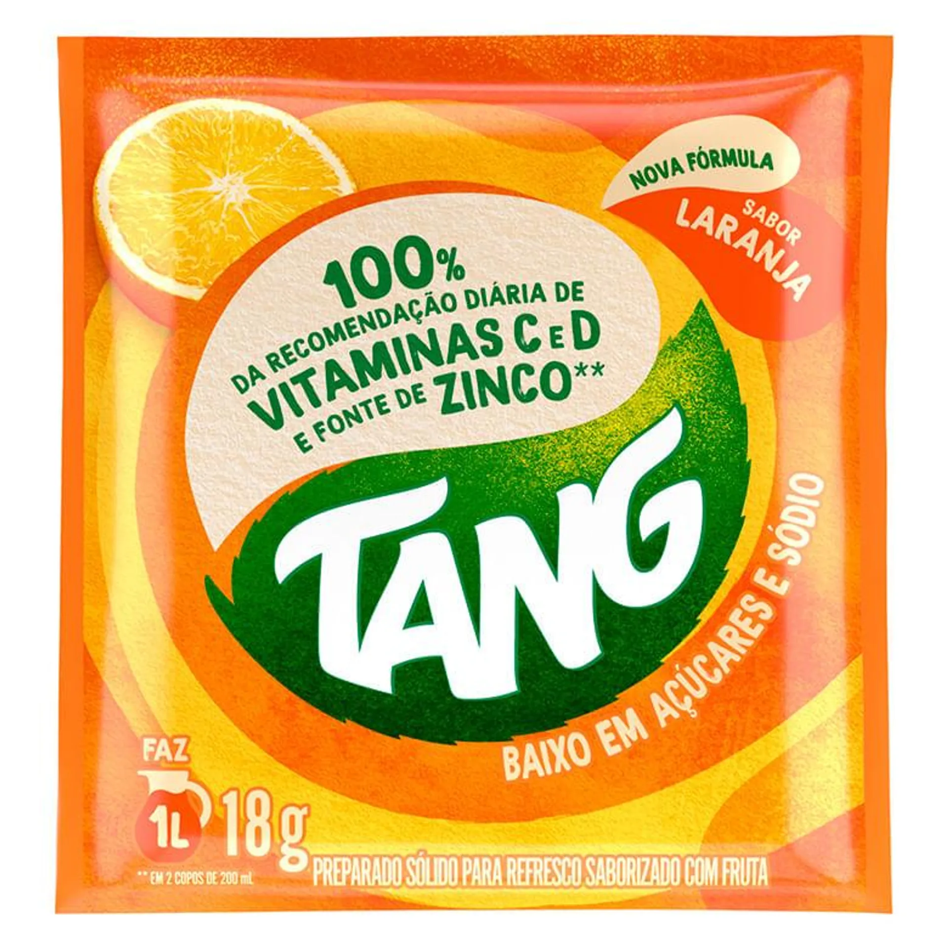 Refresco em Pó Tang Laranja 18g