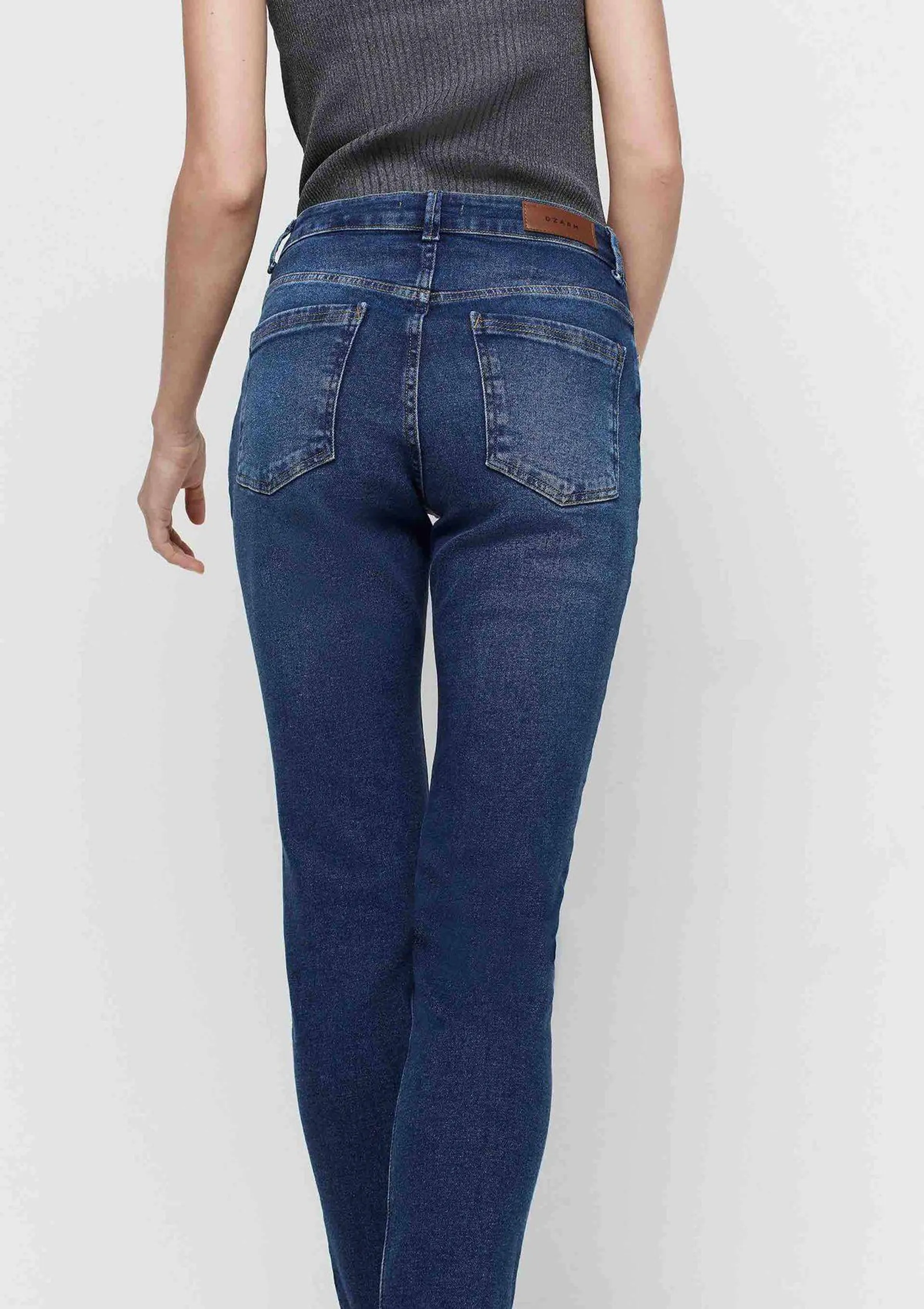 Calça Jeans Mom Cintura Alta - Azul