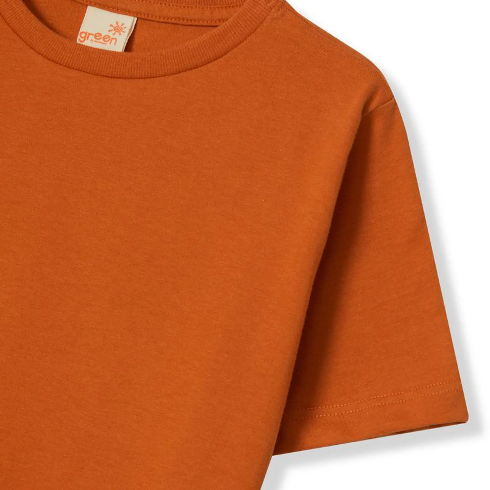 Camiseta Infantil Menino Color Laranja