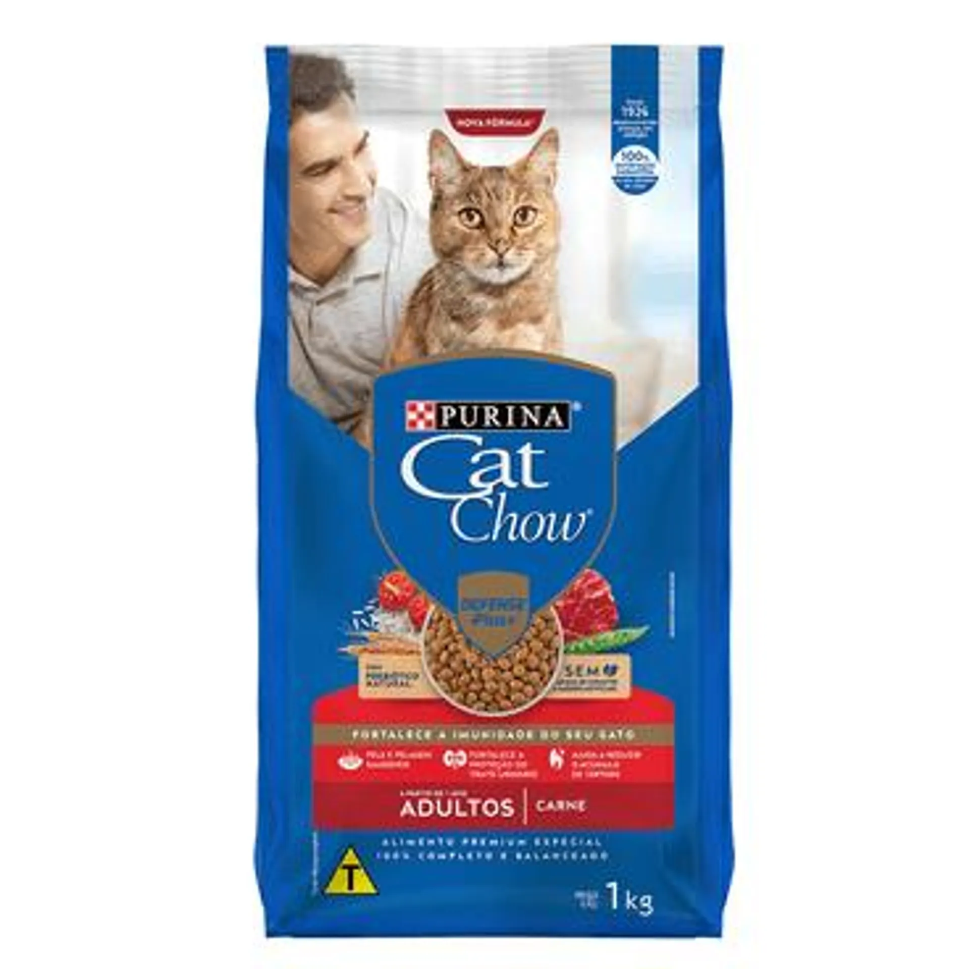 Ração Cat Chow Gatos Adultos Carne 1 kg