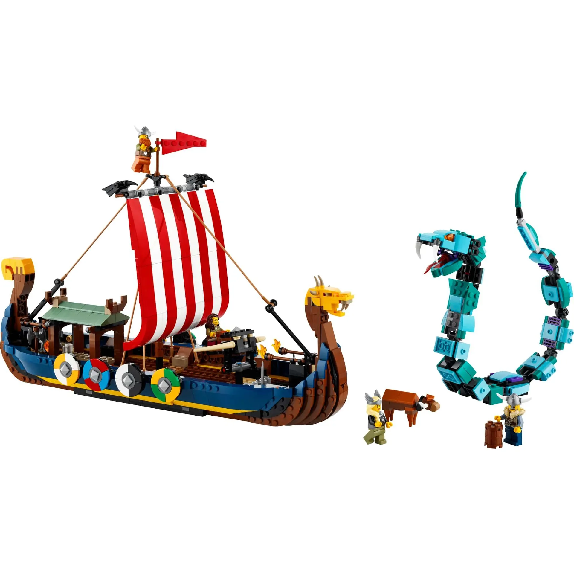 Creator 3 em 1 - Navio Viking e a Serpente de Midgard