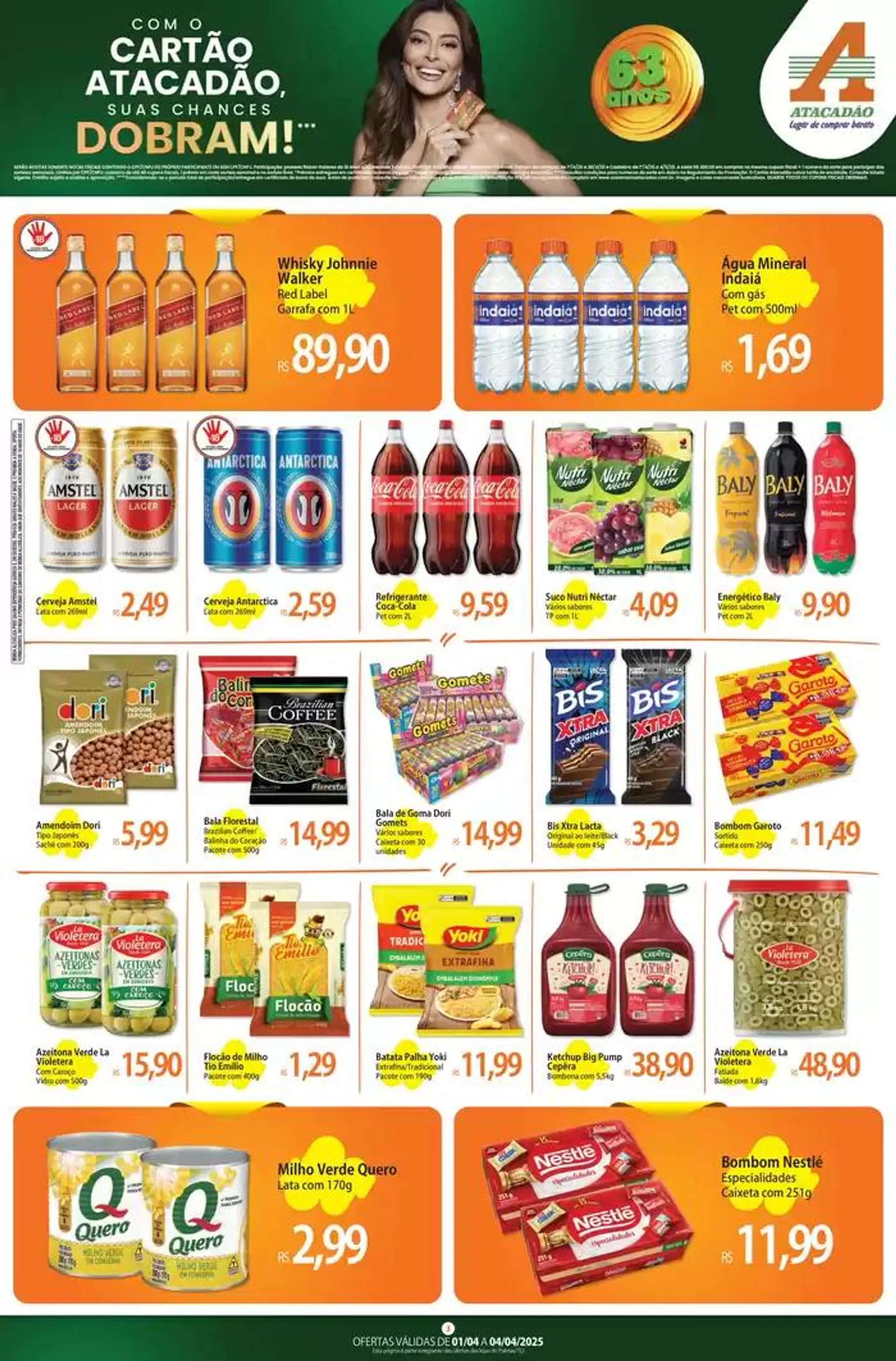 Encarte de Ofertas e promoções atuais 1 de abril até 4 de abril 2025 - Pagina 3