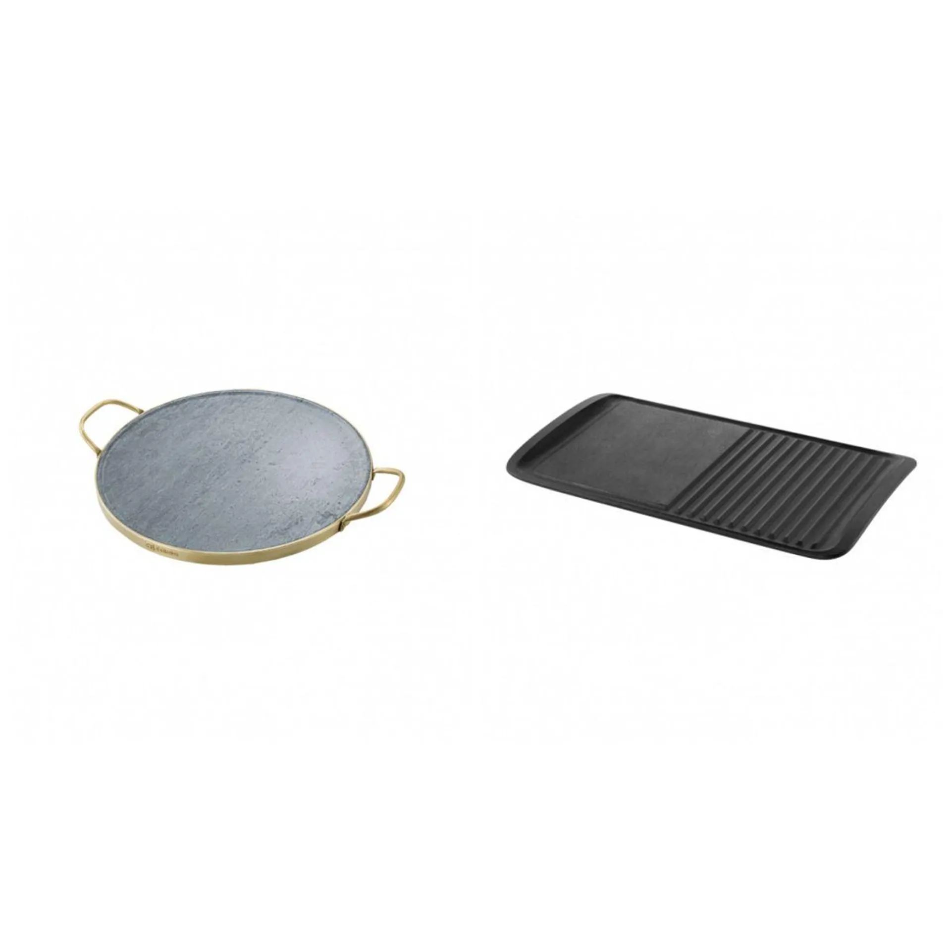 Kit Pedra para Pizza Electrolux de Pedra Sabão + Chapa Grill Electrolux de ferro fundido para Fogões a gás, elétrico e de indução