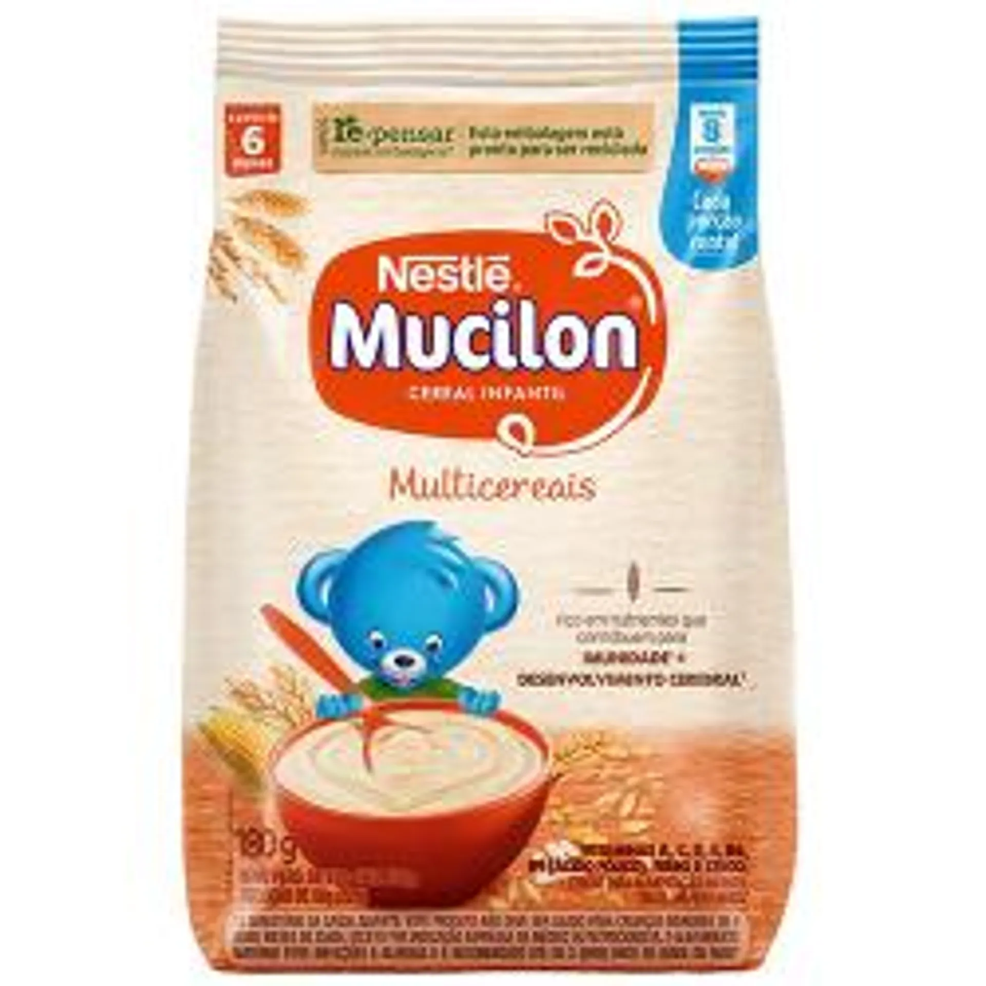 Cereal Infantil Mucilon Multicereais 180g