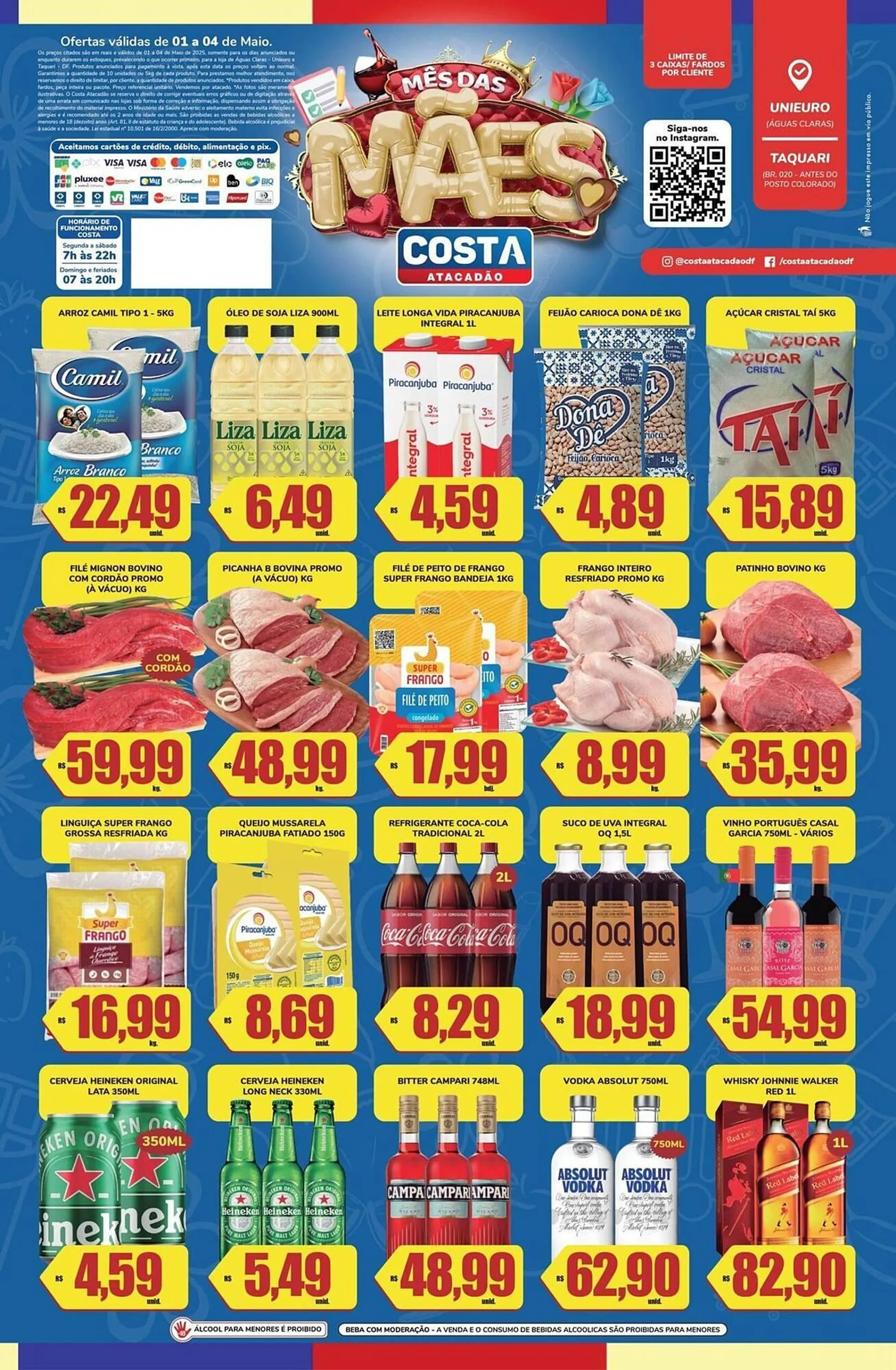 Encarte de Catálogo Costa Atacadão 2 de maio até 4 de maio 2025 - Pagina 1