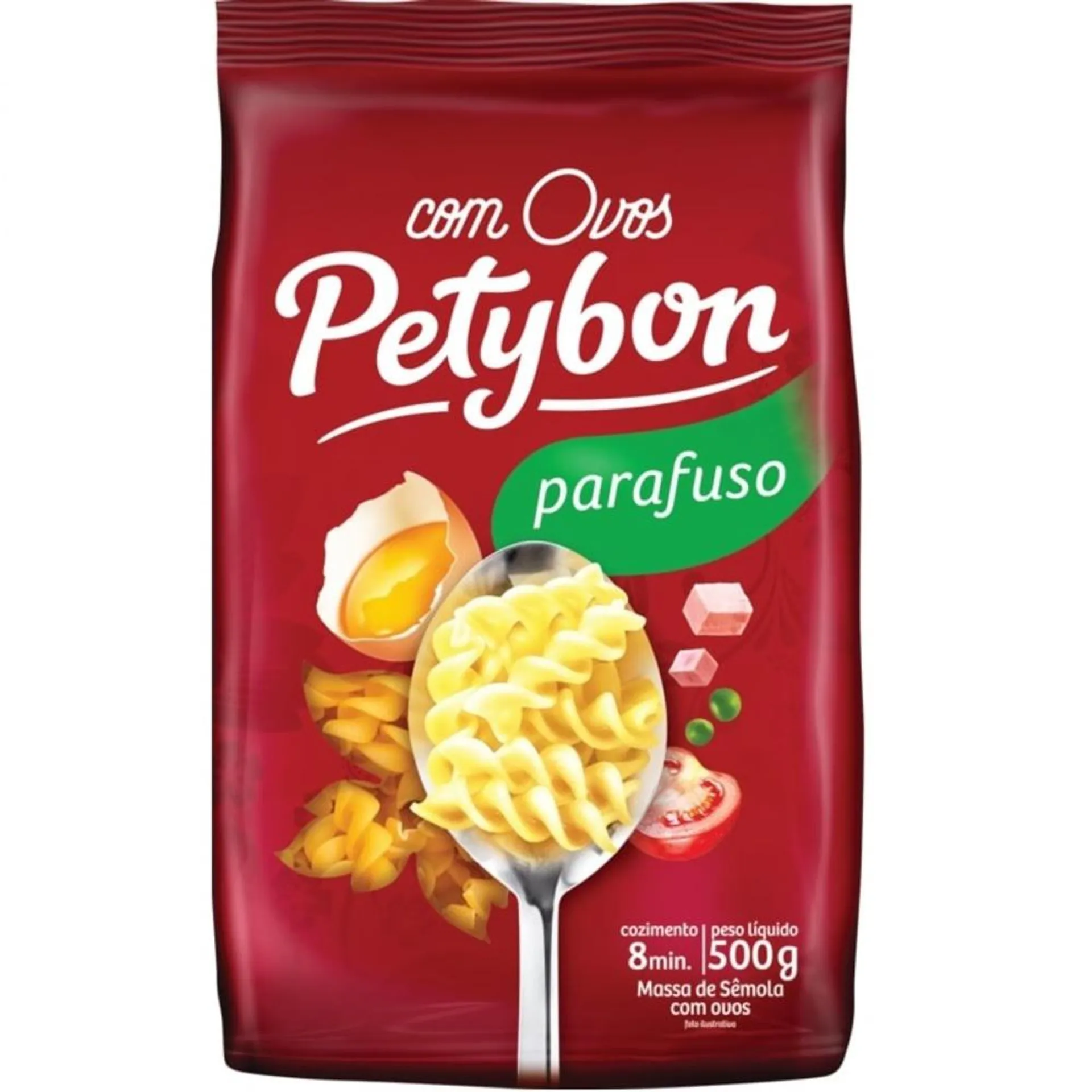 Macarrão Ovos Parafuso Petybon Pacote 500g