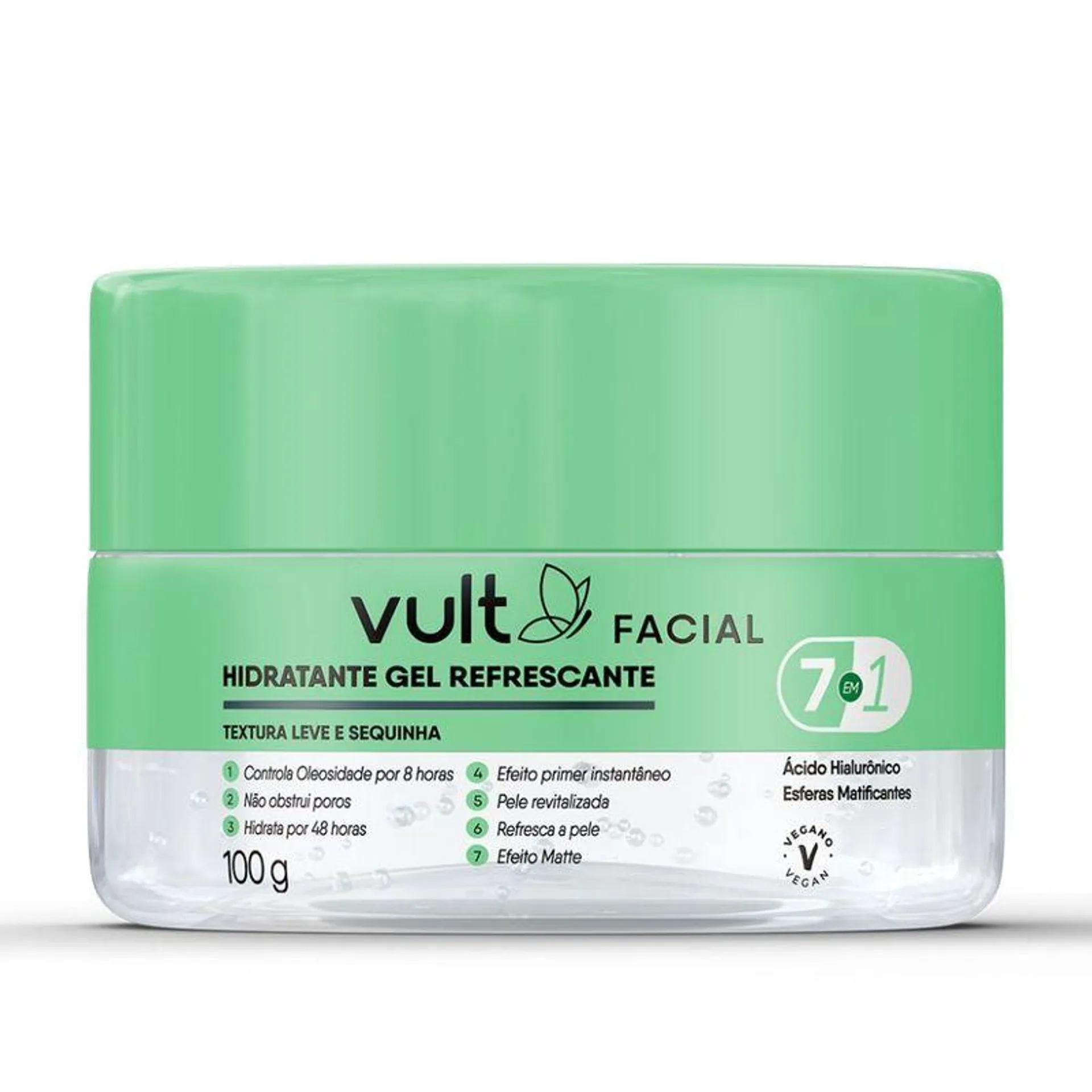 Gel Hidratante Facial Vult Refrescante 100g