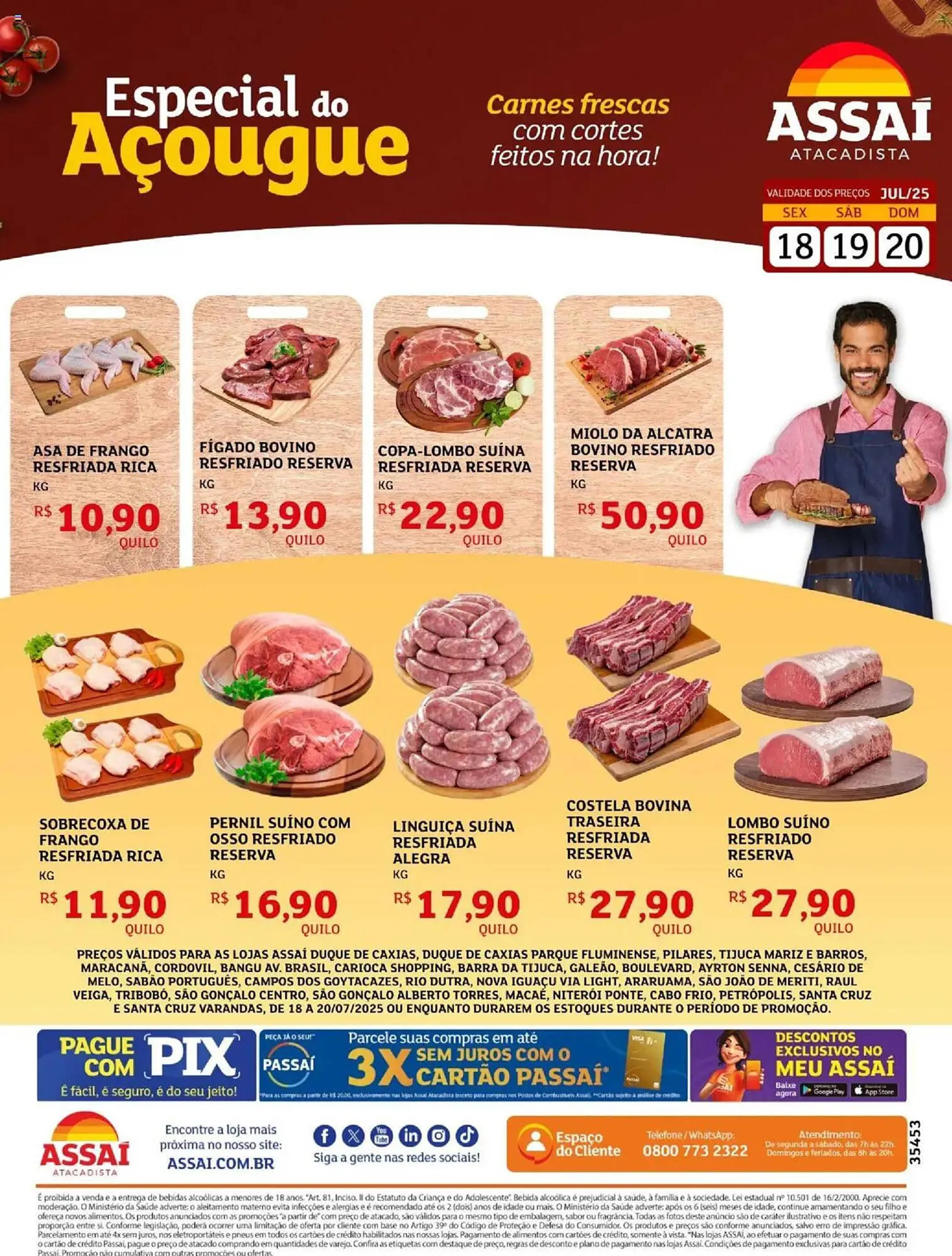 Encarte de Catálogo Assaí Atacadista 18 de julho até 20 de julho 2025 - Pagina 1