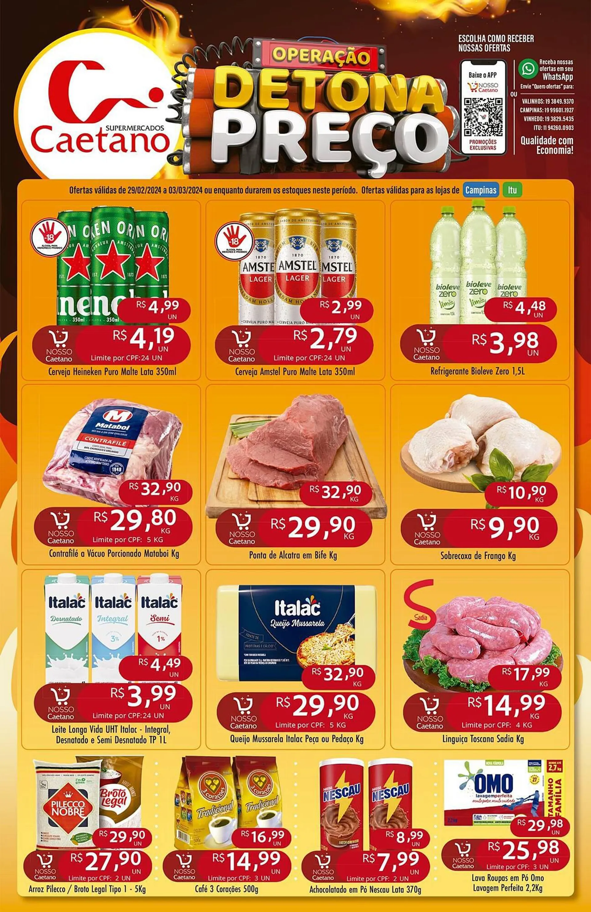 Encarte de Catálogo Supermercados Caetano 29 de fevereiro até 3 de março 2024 - Pagina 