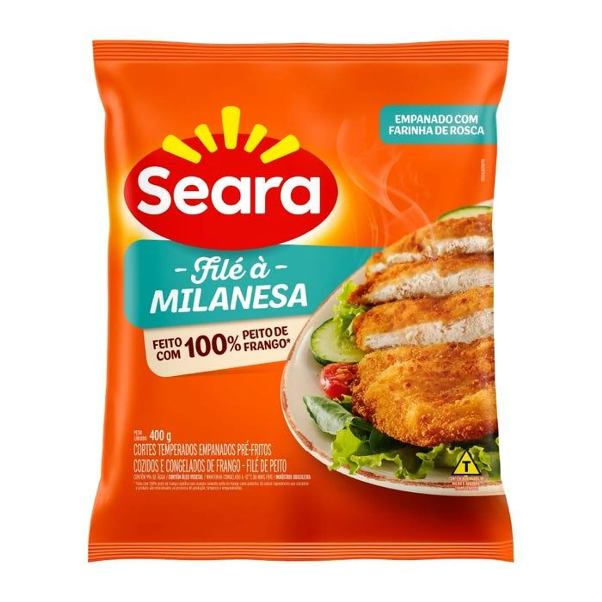 Filé De Frango Seara Milanesa Pacote Com 400g