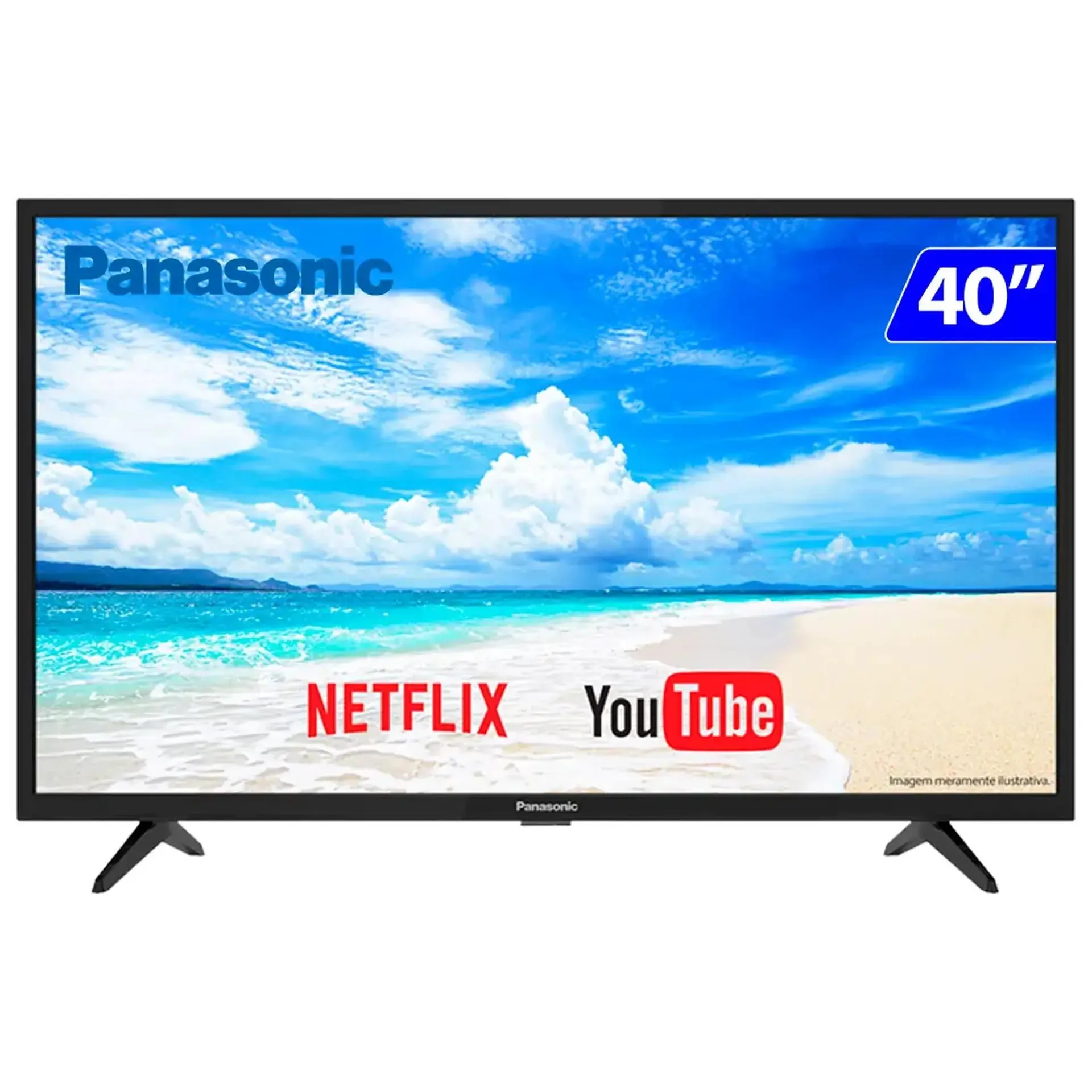 Smart TV Panasonic LED 40" Full HD Web Browser HDMI TC-40FS500B