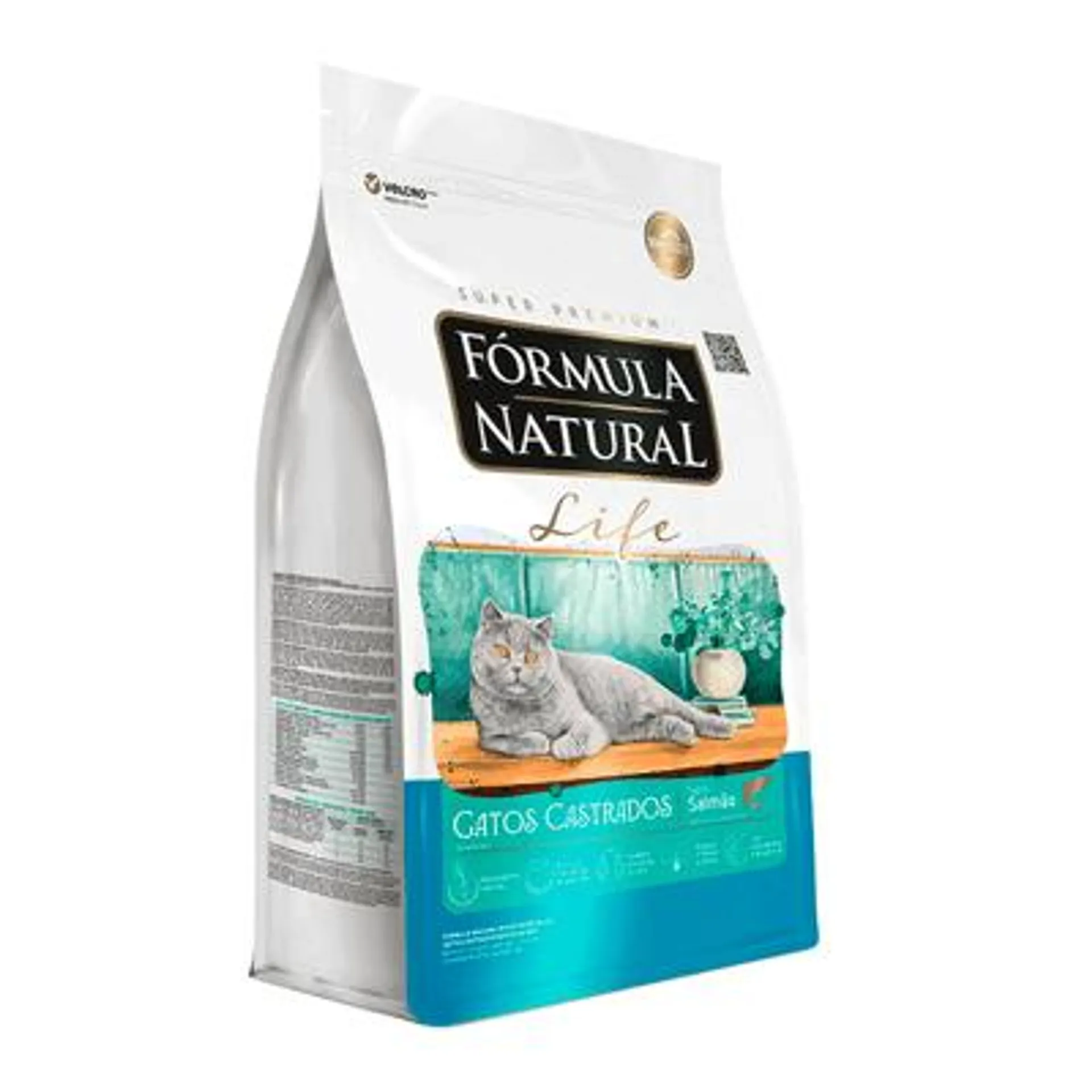 Ração Fórmula Natural Life Gatos Castrados Salmão 1 kg