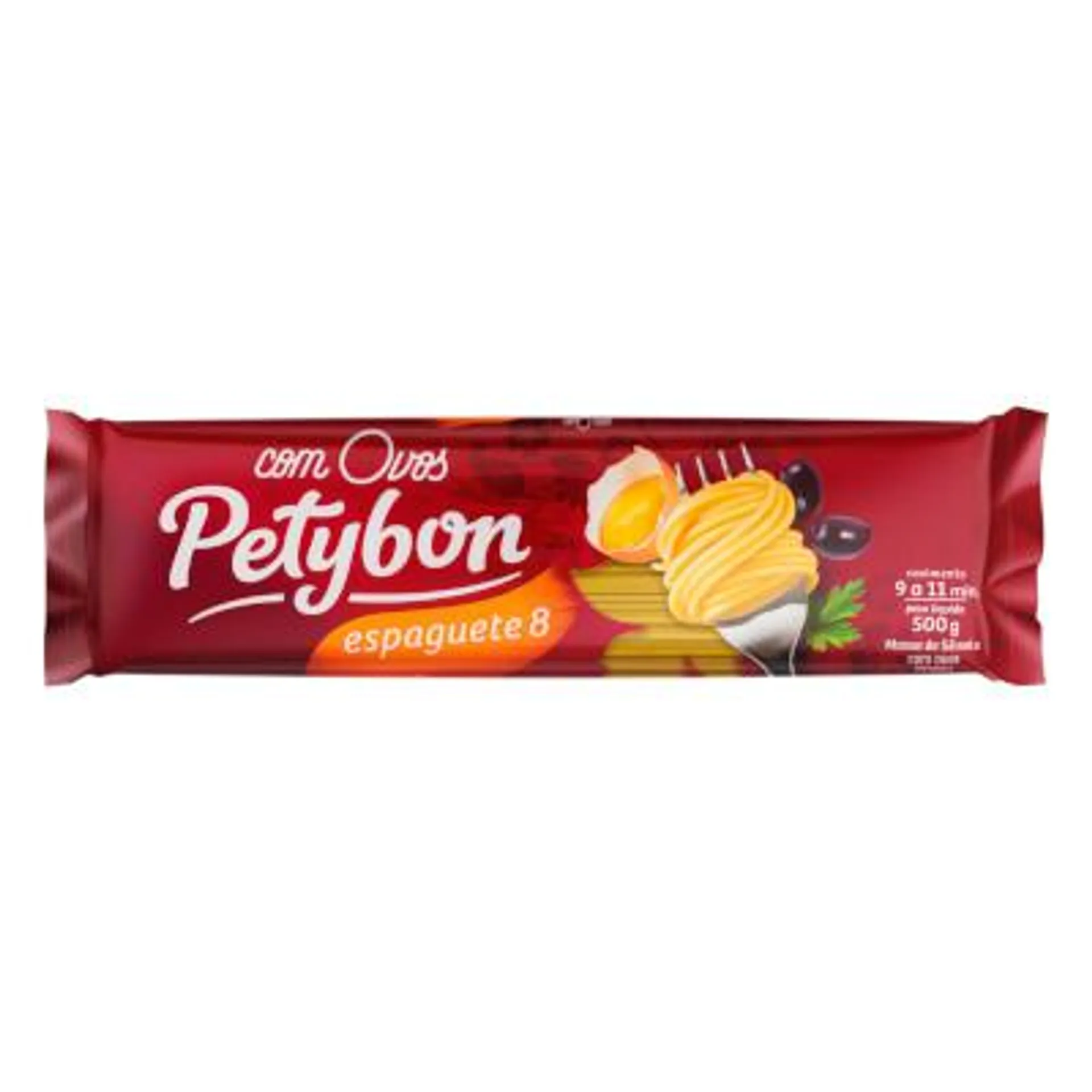 Macarrão Espaguete com Ovos nº8 pacote 500g - Petybon