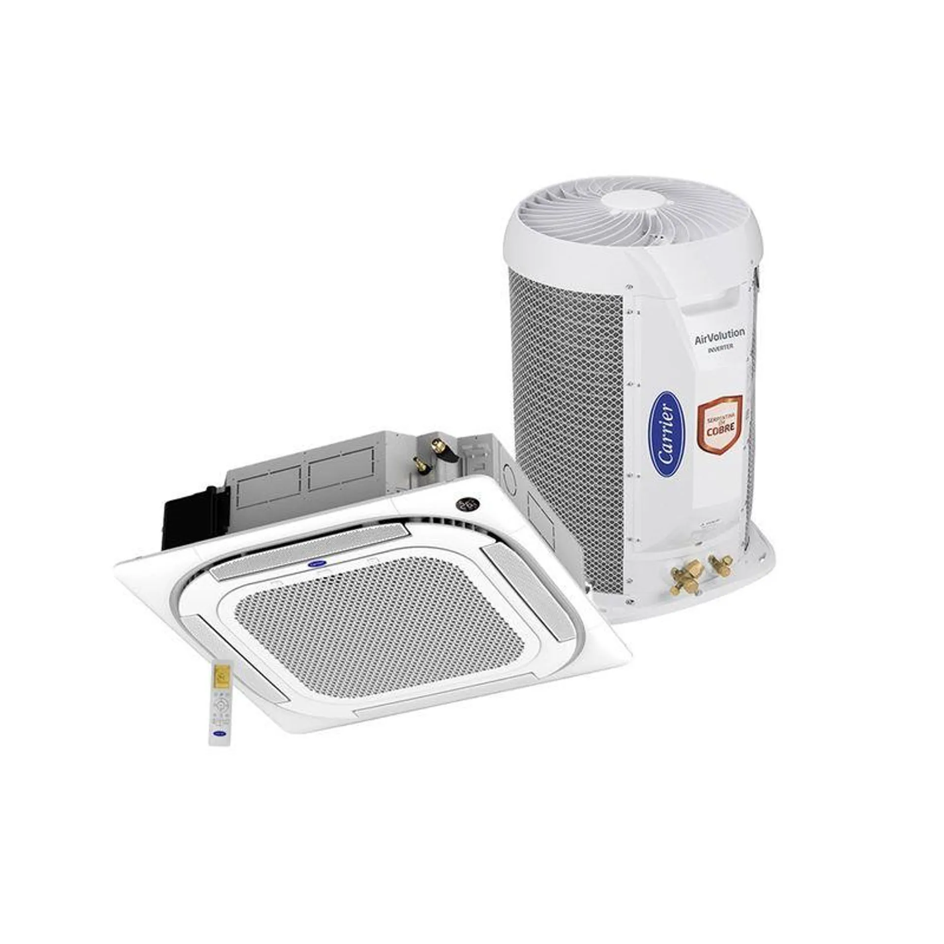 Ar Condicionado Split Cassete Carrier Inverter 18000 BTU/h Frio Monofásico 40KVQD18C5 – 220 Volts