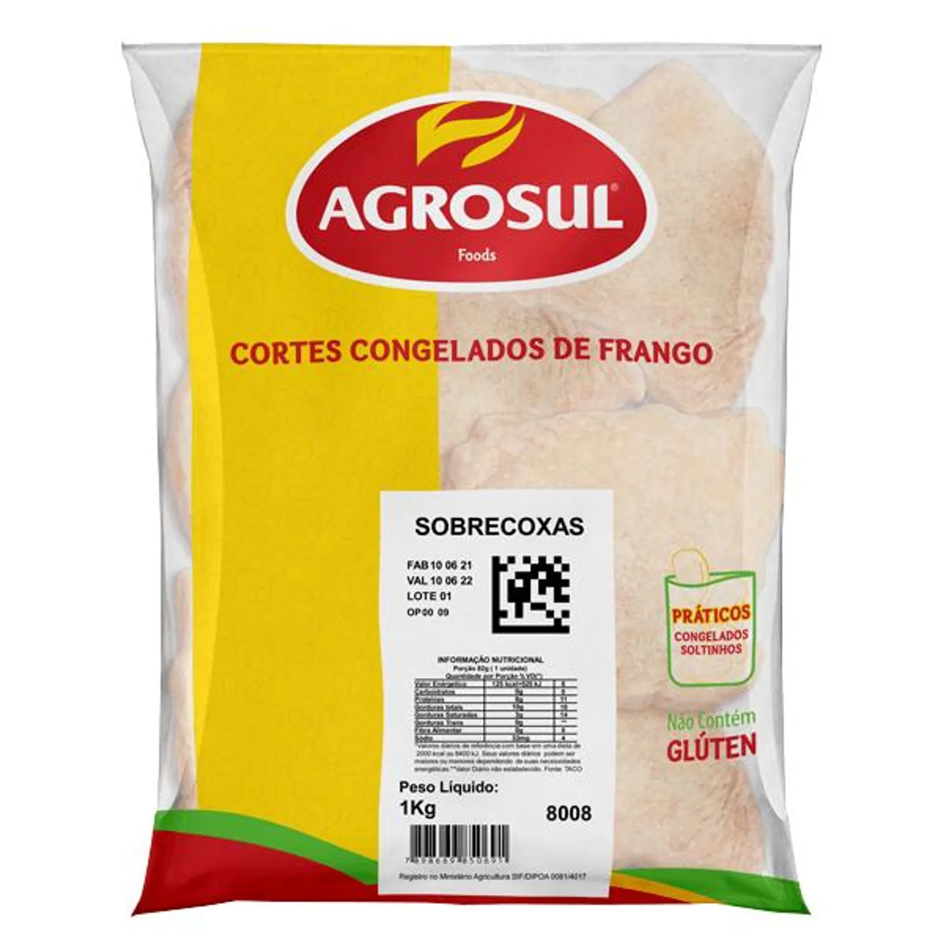 Sobrecoxa de Frango Agrosul 1 Kg