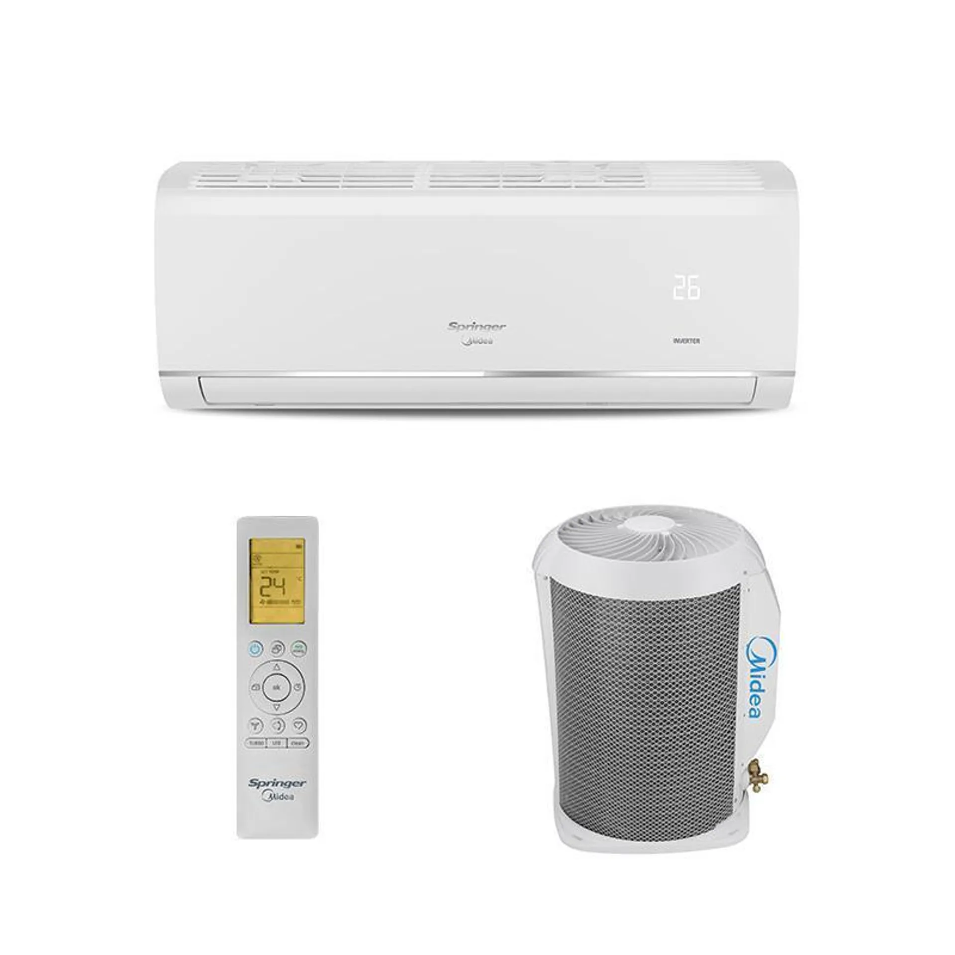 Ar Condicionado Split Hw Inverter Airvolution Springer Midea 12000 Btus Quente/Frio 220V Monofasico 42AFVQG12S5