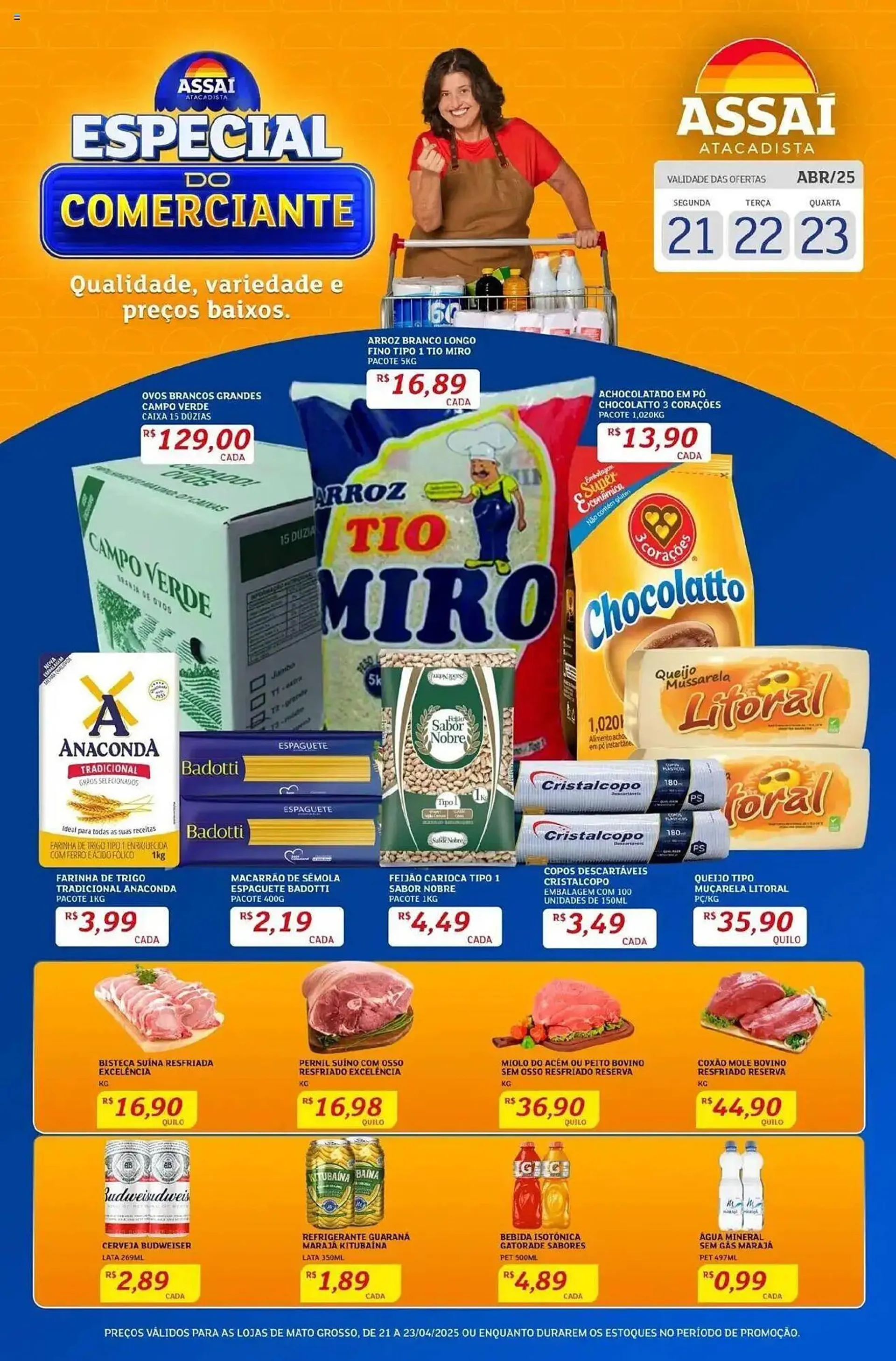 Encarte de Catálogo Assaí Atacadista 21 de abril até 24 de abril 2025 - Pagina 1