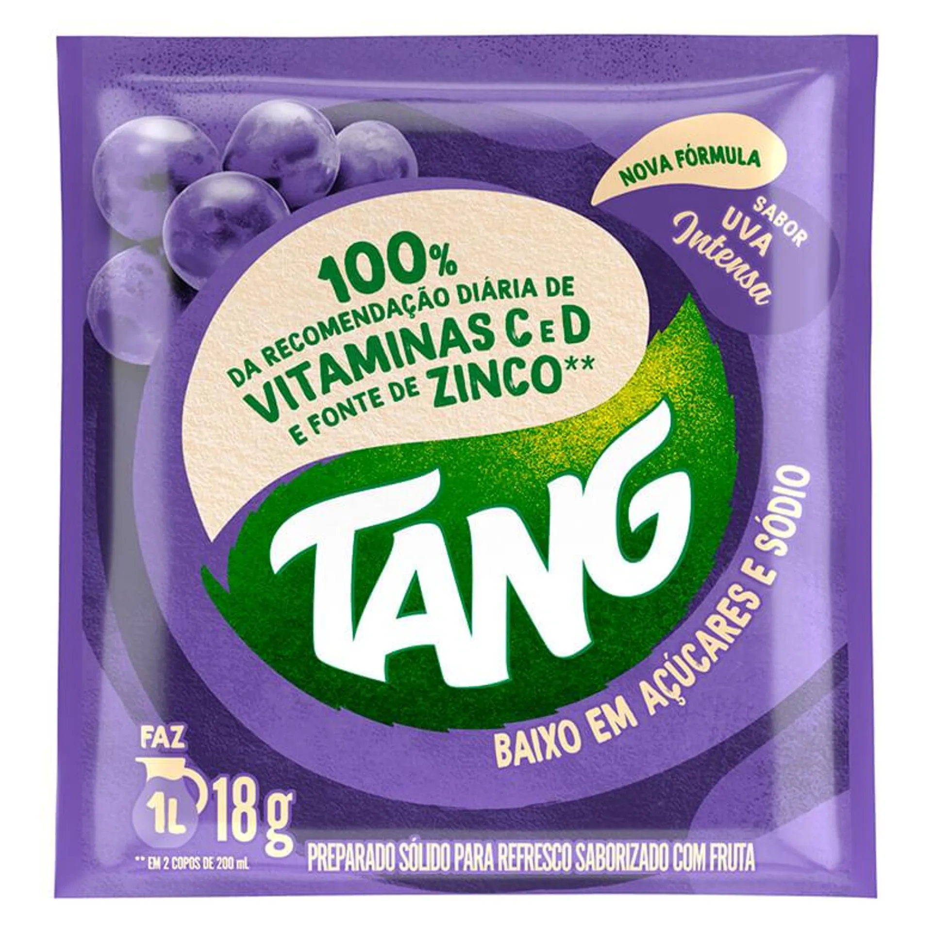 Refresco em Pó Tang Uva Intensa 18g