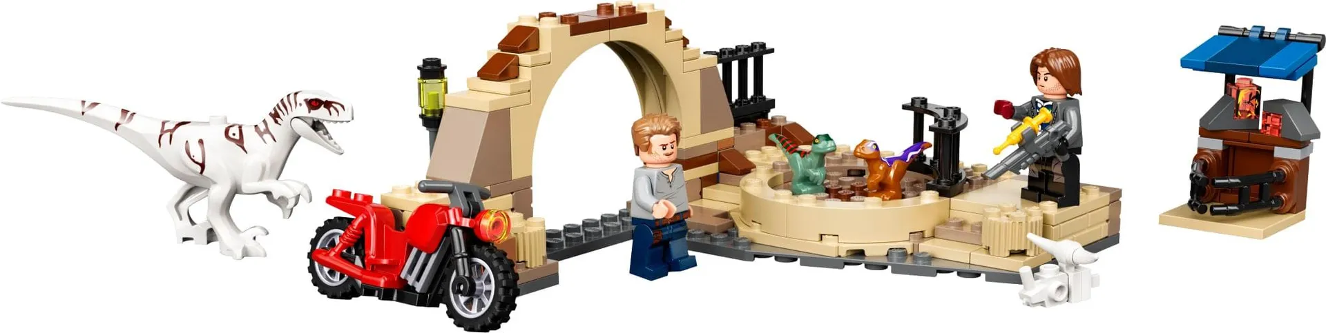 Jurassic World - Dinossauro Atrociraptor: Perseguição de Motocicleta