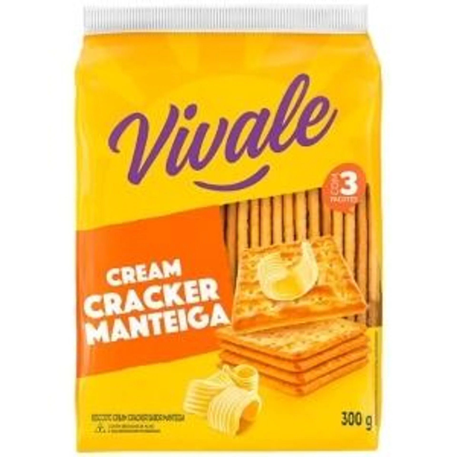 Biscoito Cream Cracker Manteiga Vivale 300g