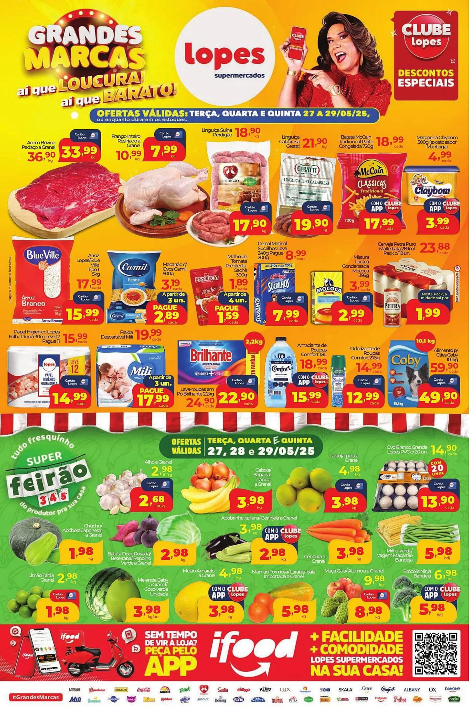 Encarte de Catálogo Lopes Supermercados 26 de maio até 29 de maio 2025 - Pagina 1