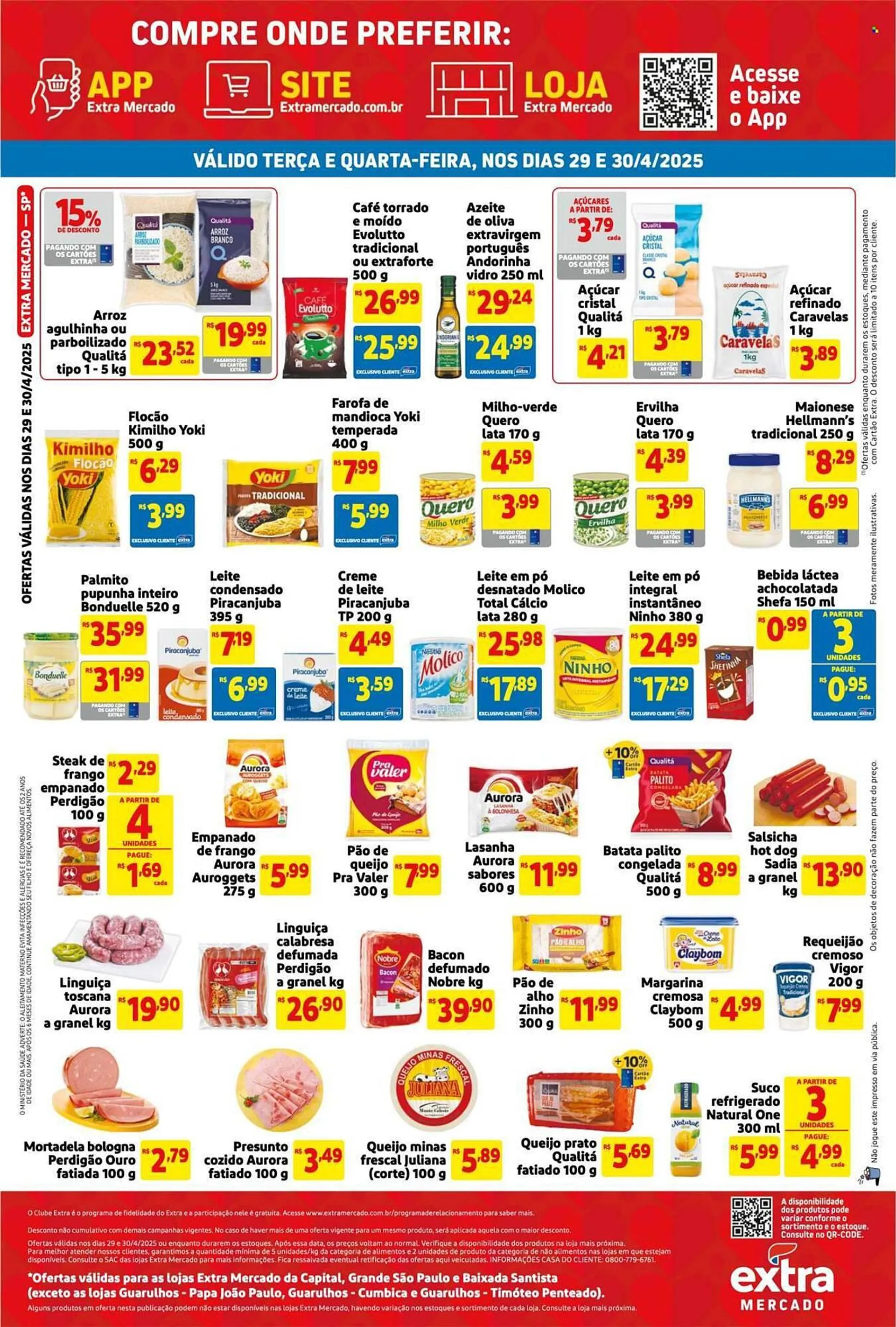 Encarte de Catálogo Mercado Extra 29 de abril até 30 de abril 2025 - Pagina 2