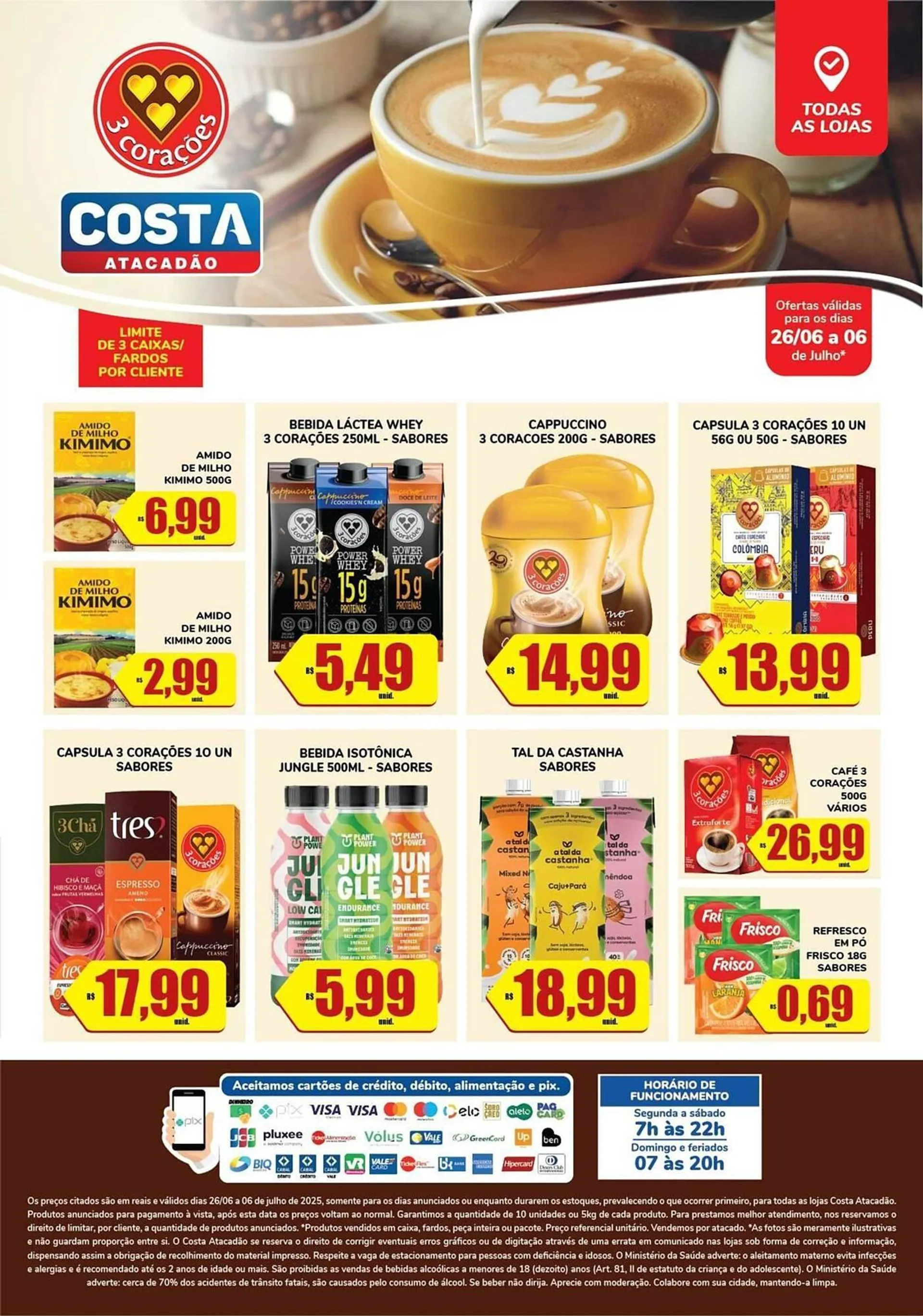 Encarte de Catálogo Costa Atacadão 26 de junho até 6 de julho 2025 - Pagina 1