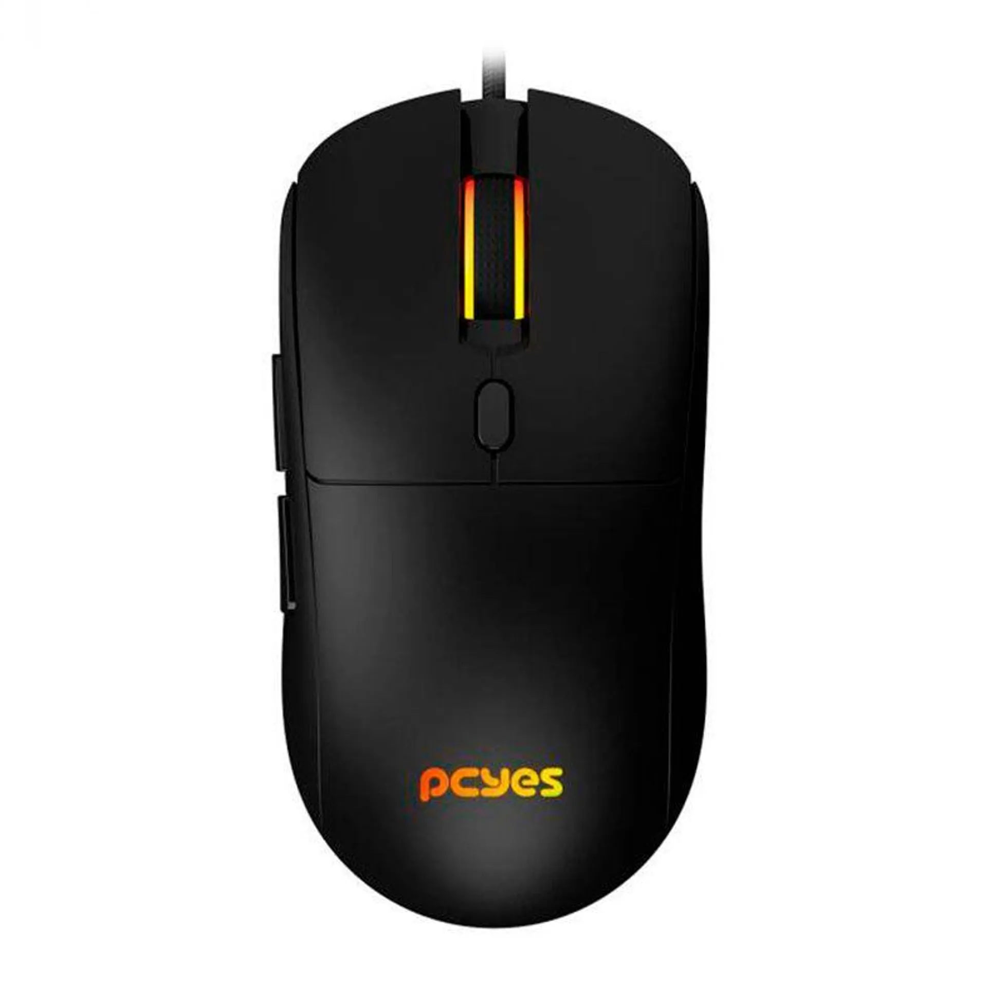 Mouse Gamer Pcyes Basaran Black Vulcan, RGB, 12400DPI, 6 Botoes, PMGBRBV