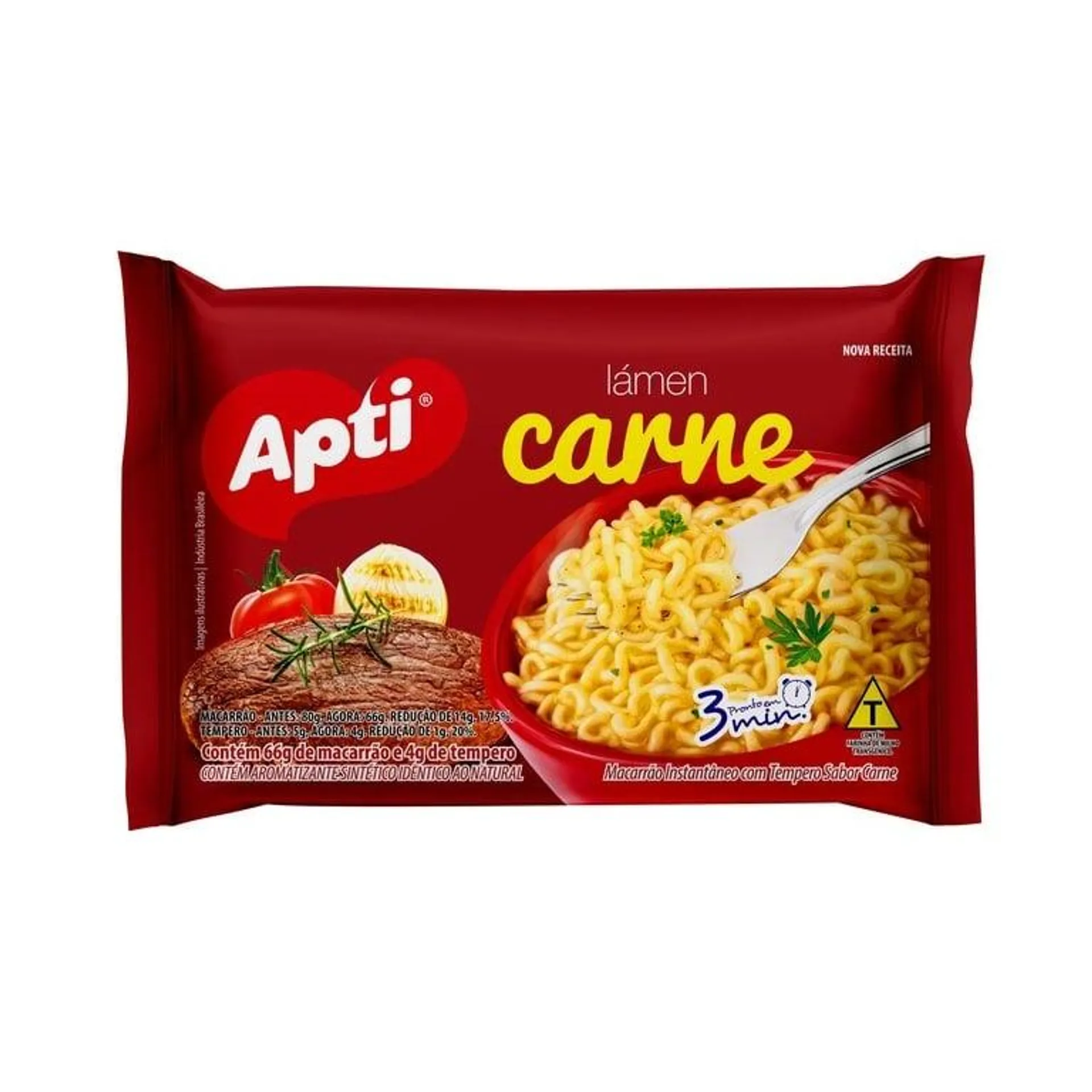 Macarrão Instantâneo Apti Carne - 70g