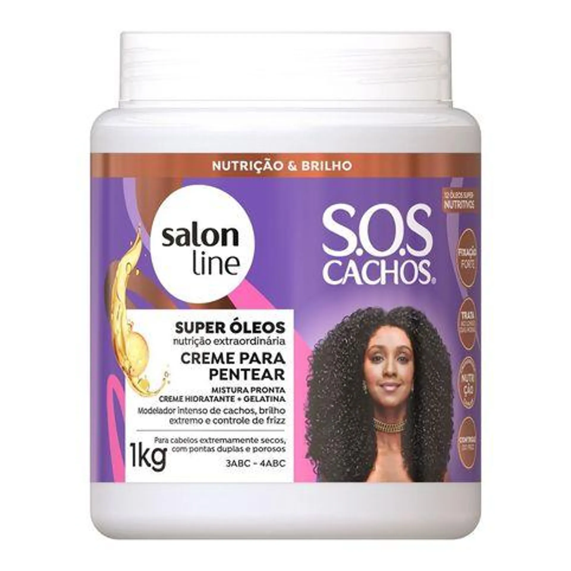 Creme para Pentear Salon Line SOS Super Óleos 1kg