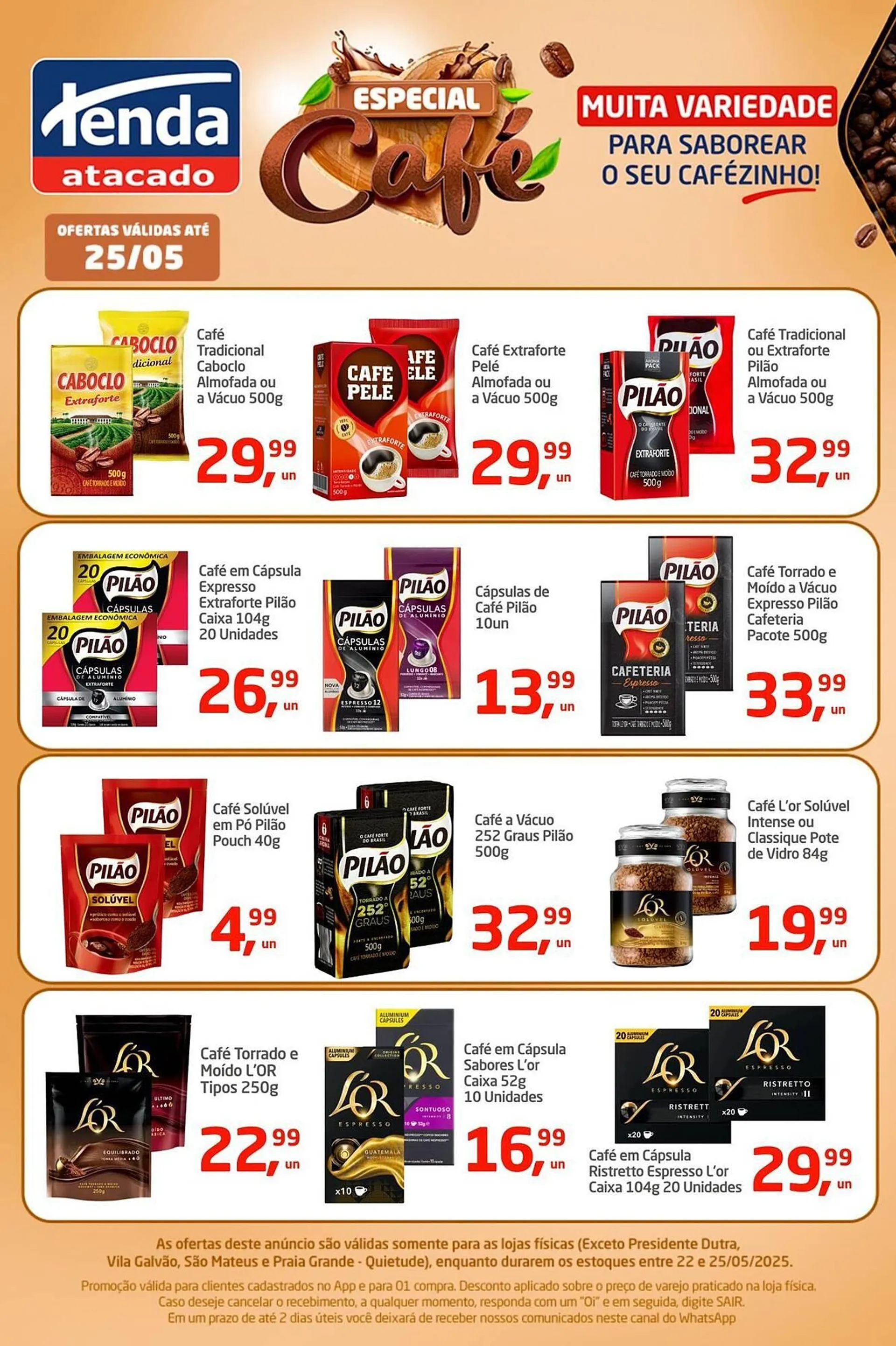 Encarte de Catálogo Tenda Atacado 22 de maio até 25 de maio 2025 - Pagina 1