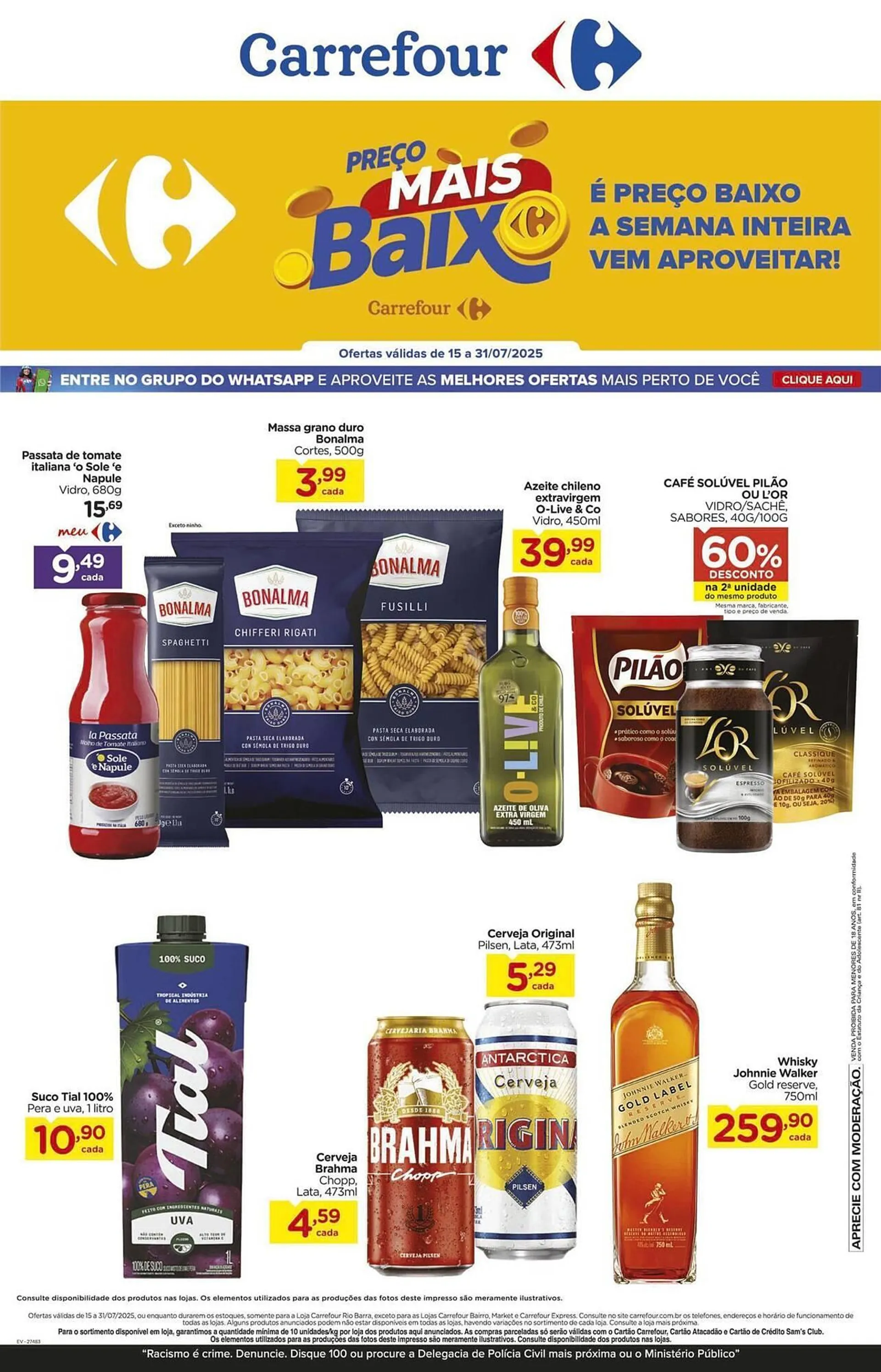 Encarte de Catálogo Carrefour 15 de julho até 31 de julho 2025 - Pagina 1