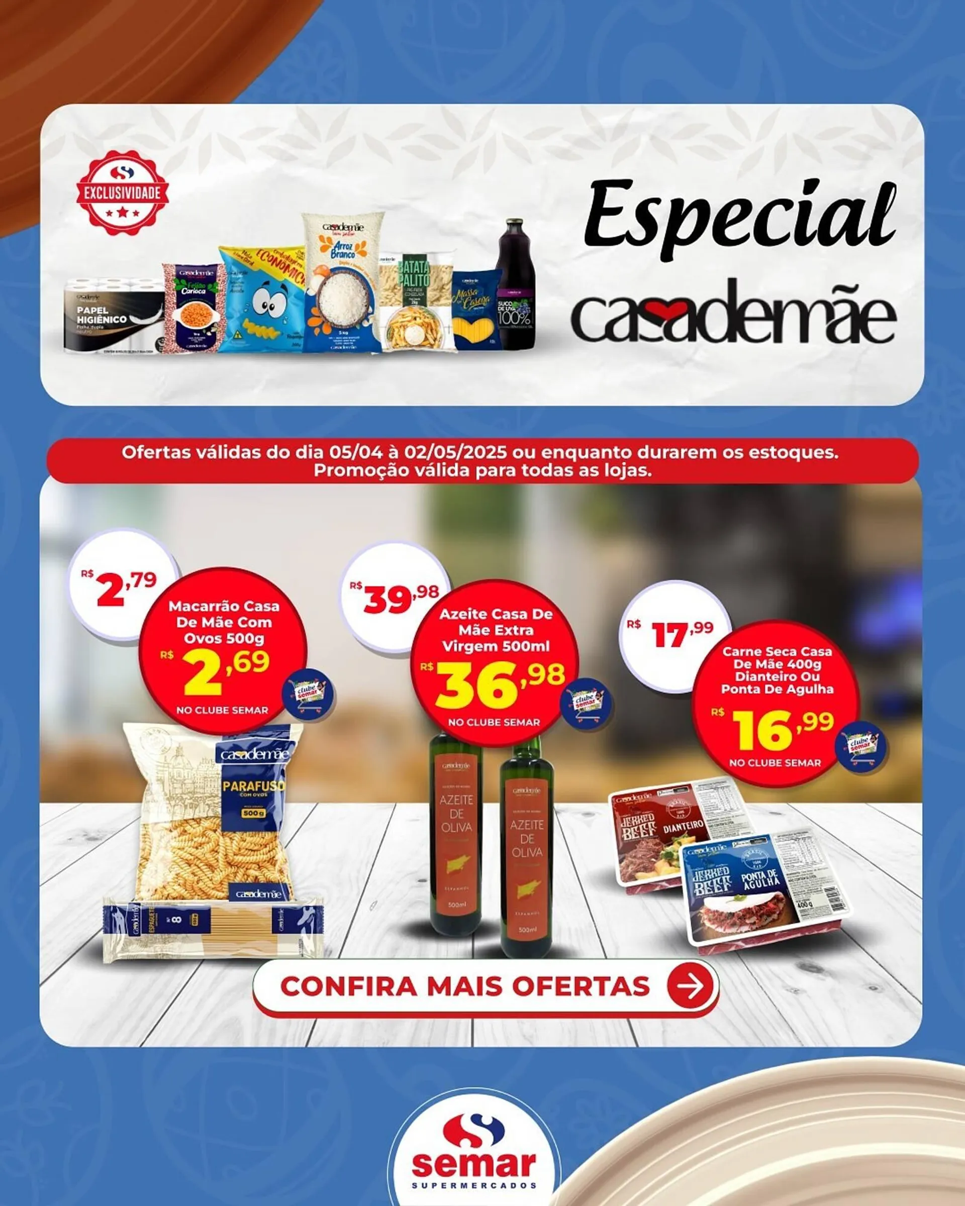 Encarte de Catálogo Semar Supermercado 23 de abril até 2 de maio 2025 - Pagina 1