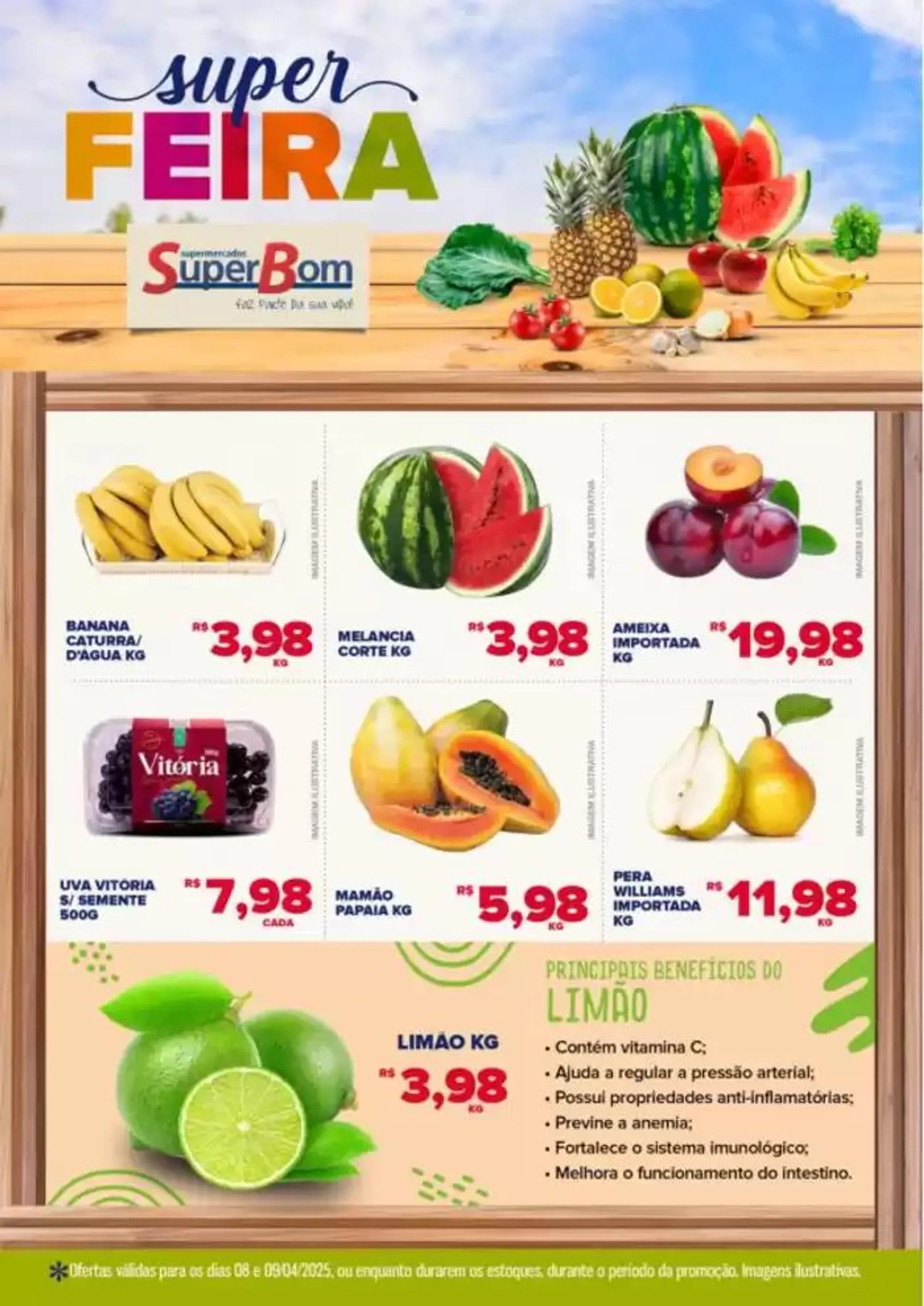 Encarte Super Bom - Feira 08/04 a 09/04 - 1
