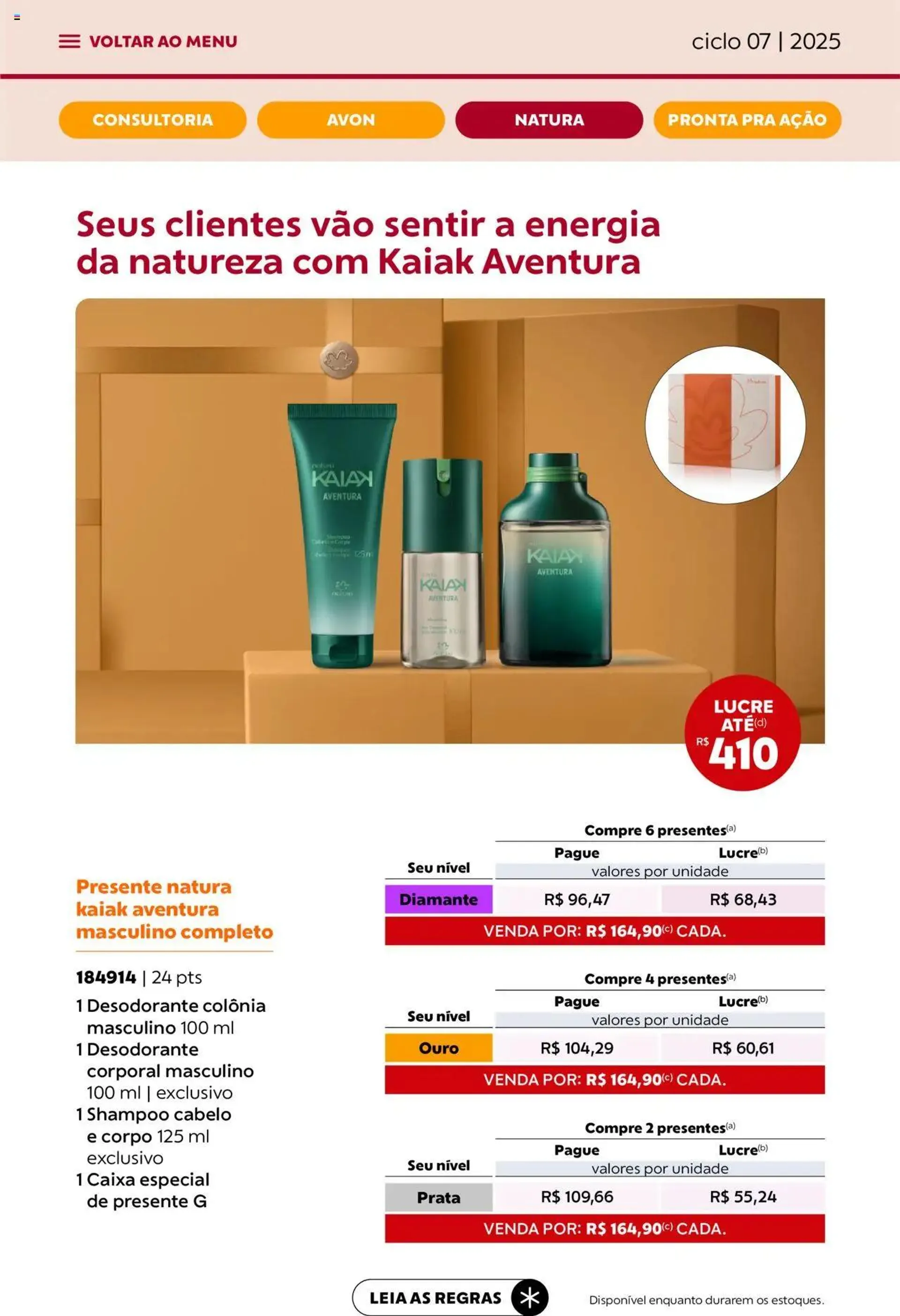Encarte de Avon - Campanha 07: Minha Consultoria 3 de abril até 1 de maio 2025 - Pagina 54