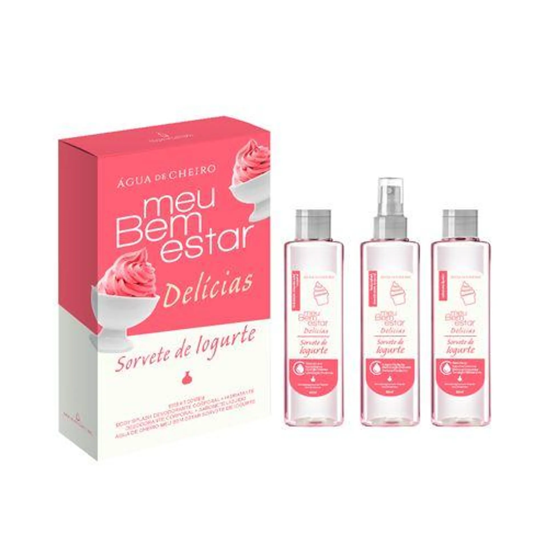 Kit Delícias Sorvete de Iogurte (Body Splash + Hidratante + Sabonete Líquido)