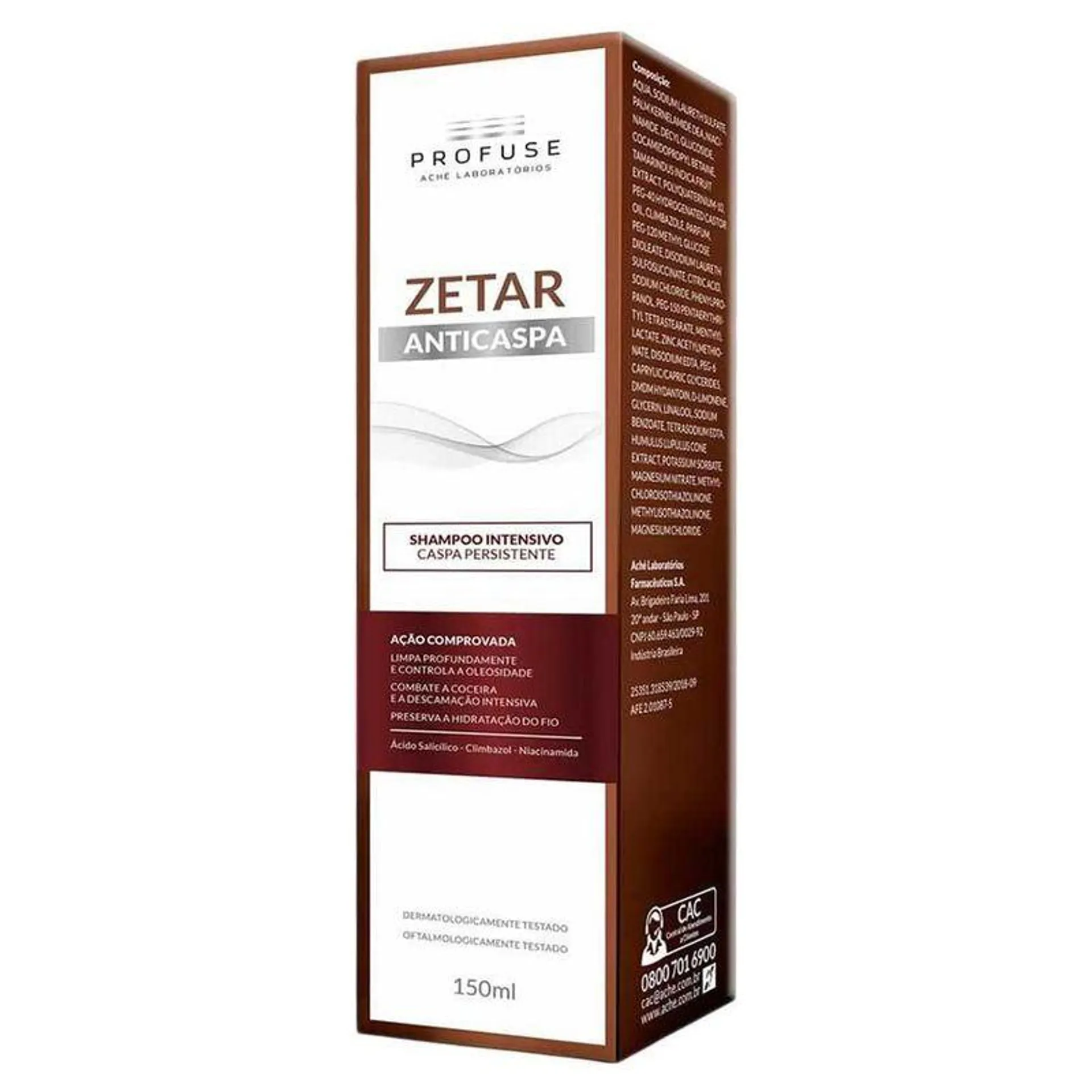 Shampoo Anticaspa Profuse Zetar Intensivo 150ml