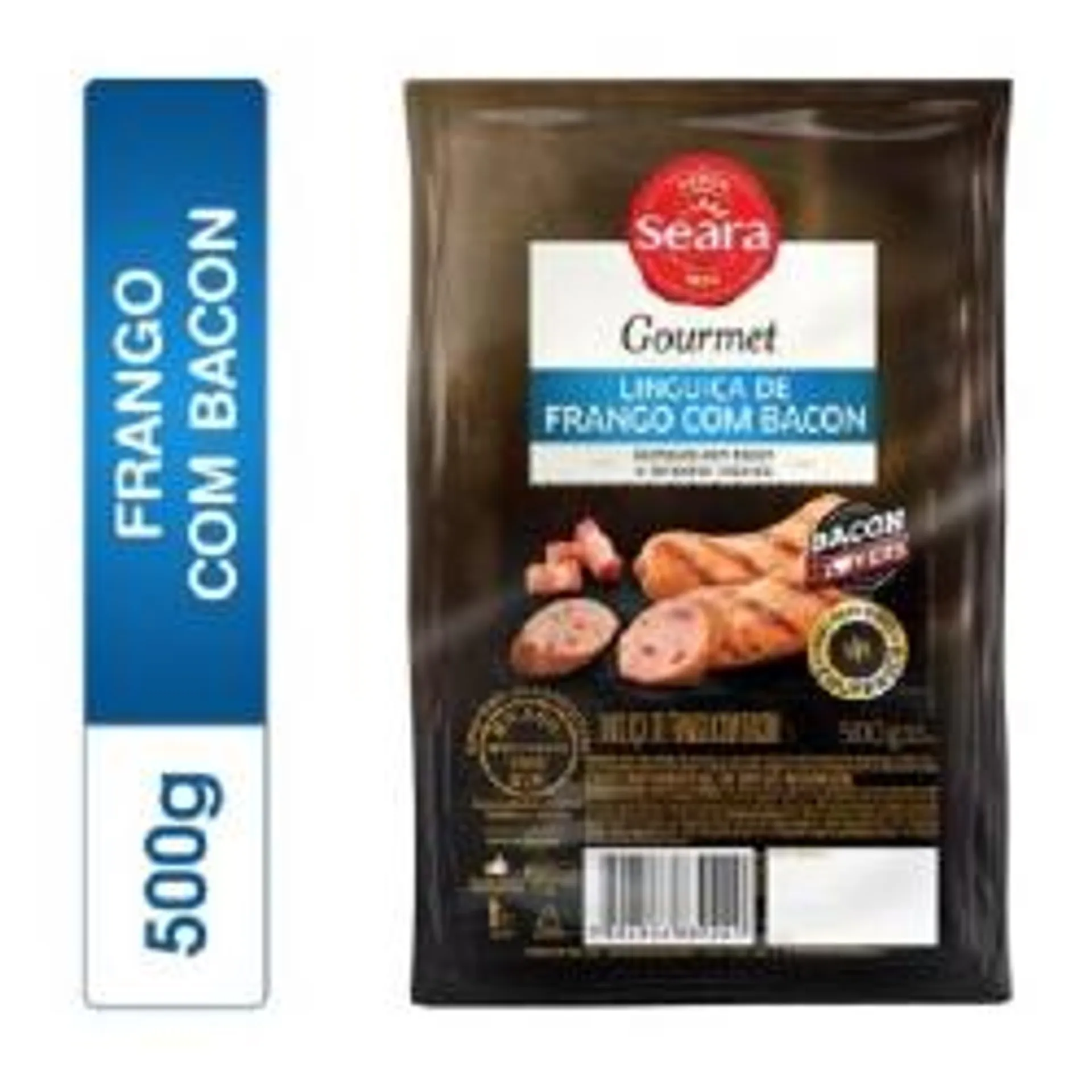 Linguica Seara Gourmet Frango Com Bacon 500g