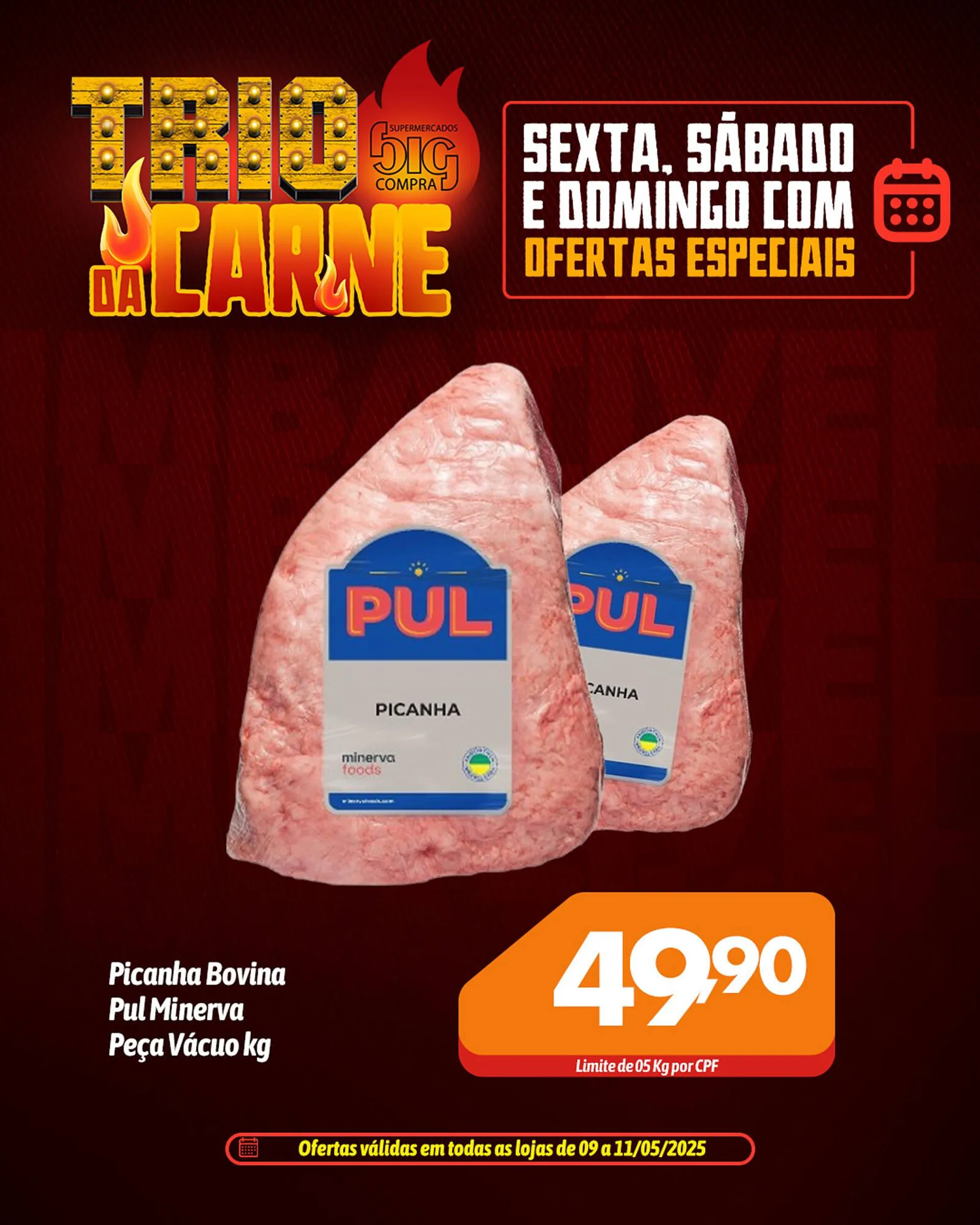 Encarte de Catálogo Supermercados Big Compra 9 de maio até 11 de maio 2025 - Pagina 1