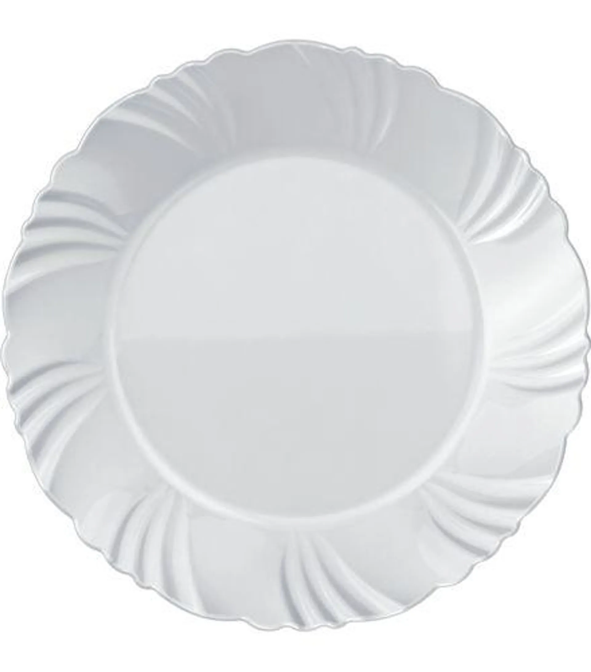 Prato de Sobremesa Pétala de Vidro Branco Nadir 19cm 53440200847068