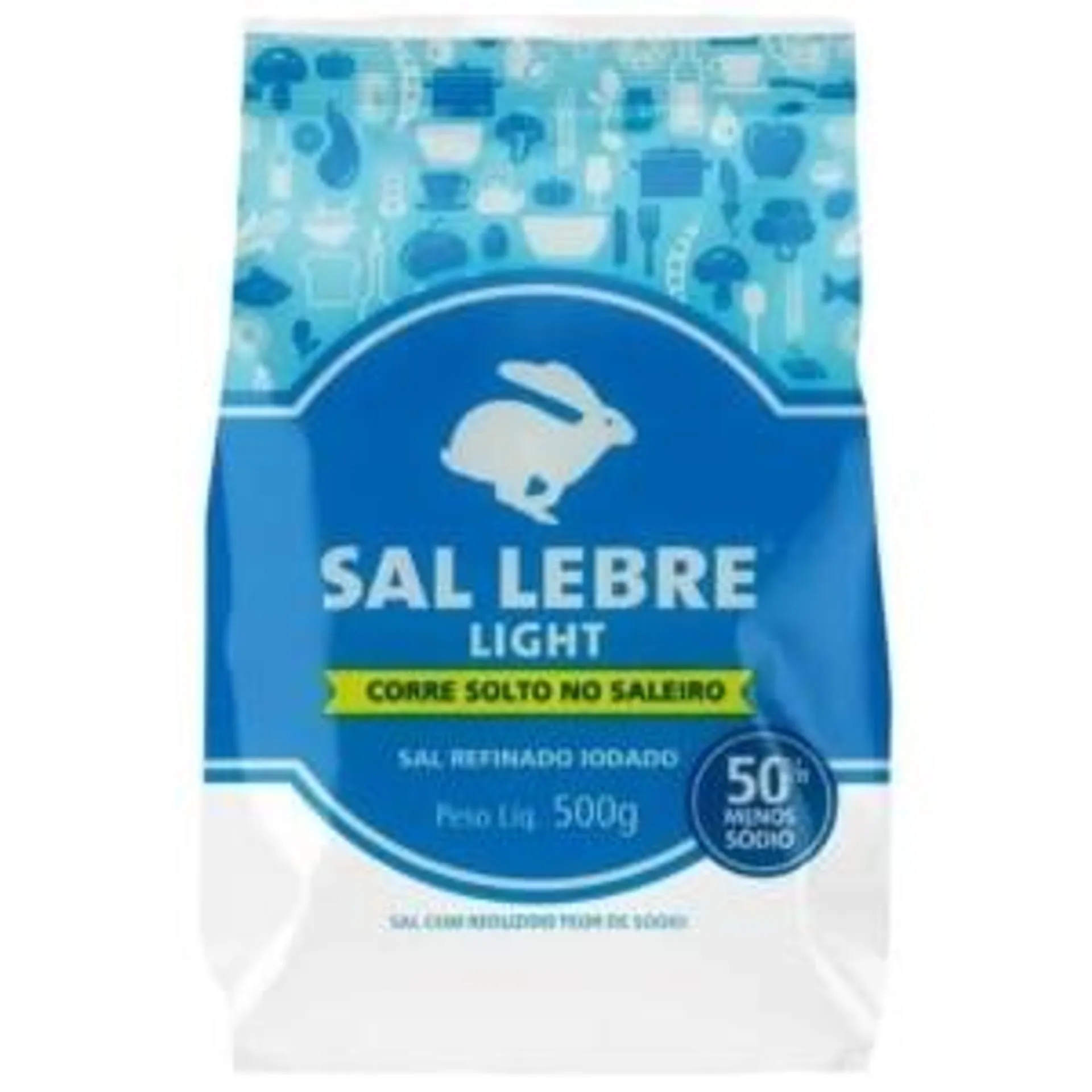 Sal Refinado Light Lebre 500g