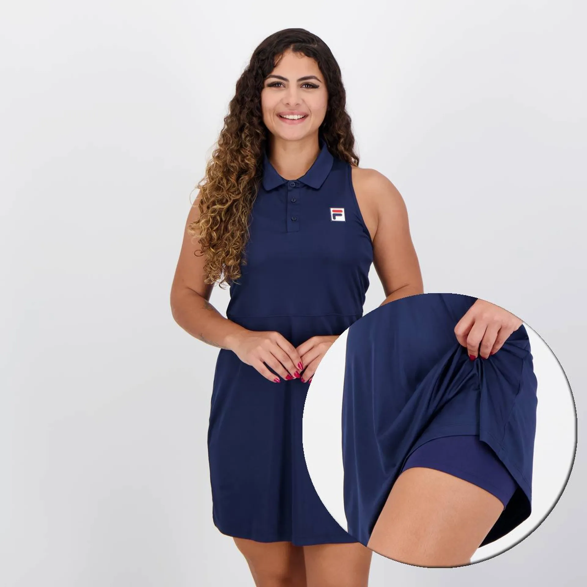 Vestido Fila Tennis Game Feminino Marinho